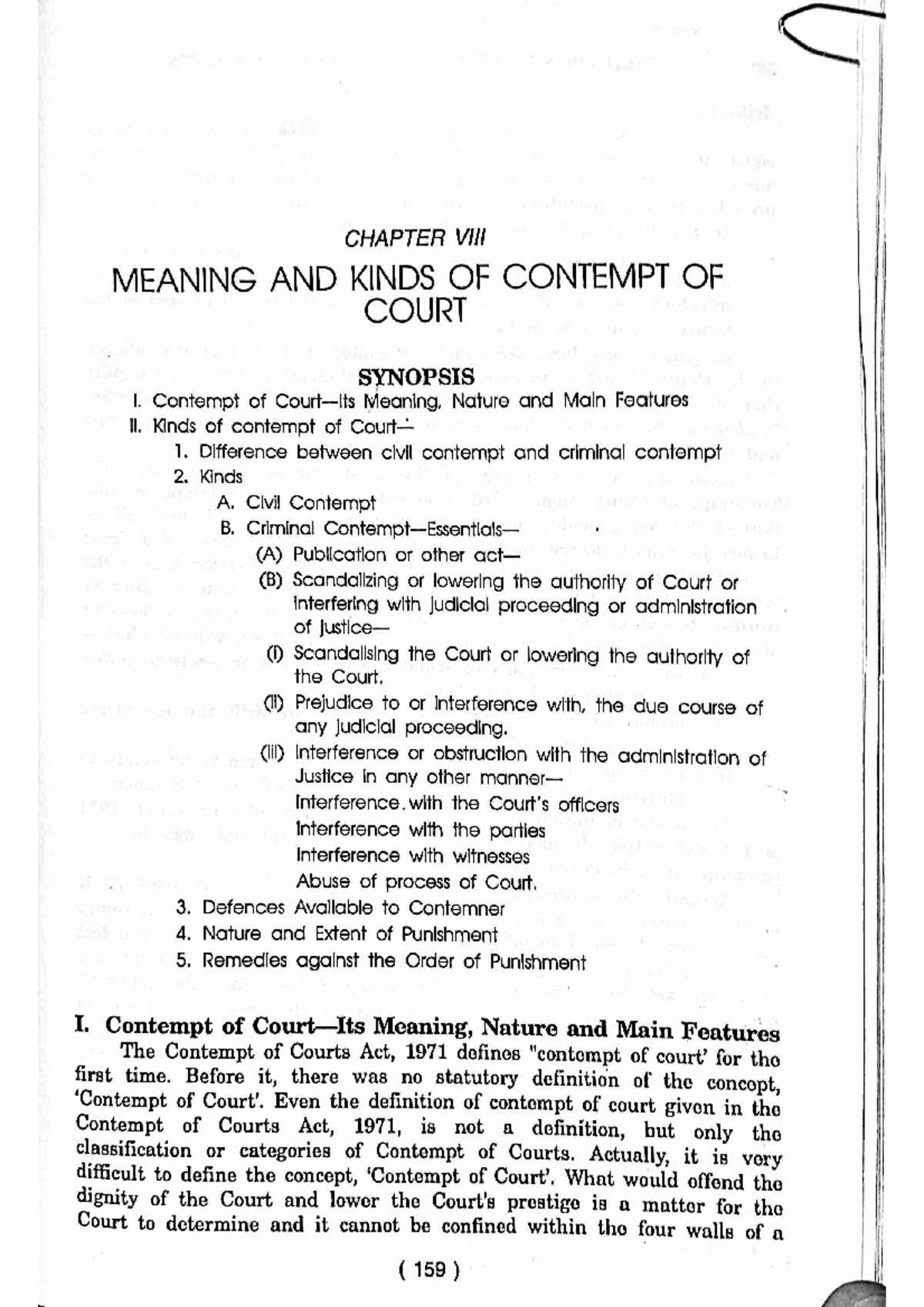 Legal Ethics Chapter 8: Understanding Contempt of Court - Studocu