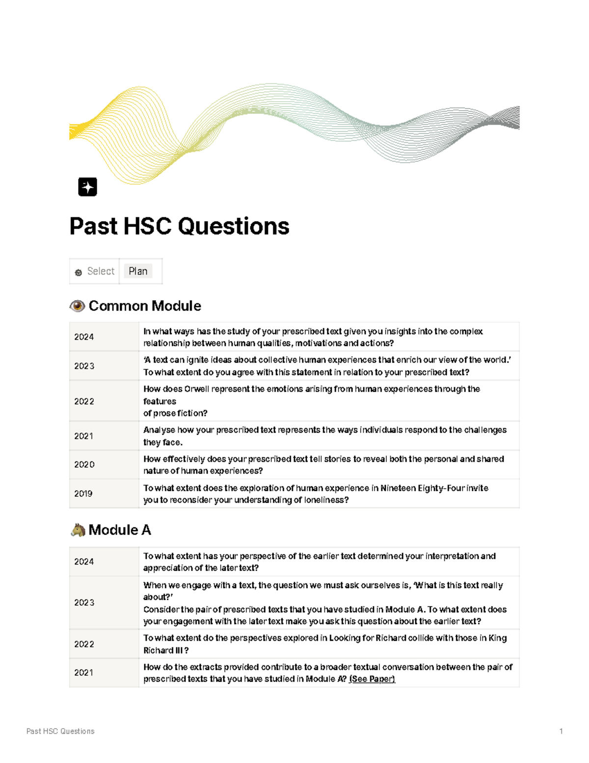 HSC Module A Past Exam Questions & Insights (2024) - Studocu
