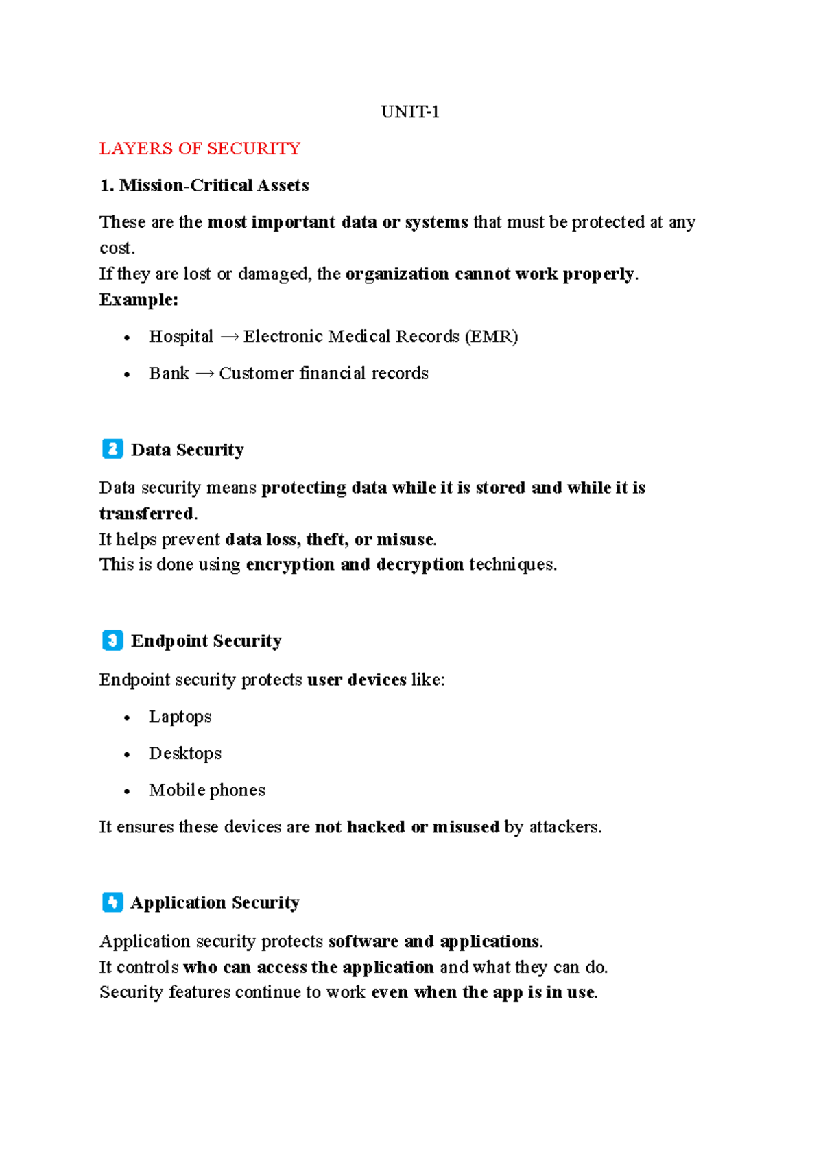 UNIT-1 CS: Comprehensive Notes on Security Layers and Vulnerabilities ...