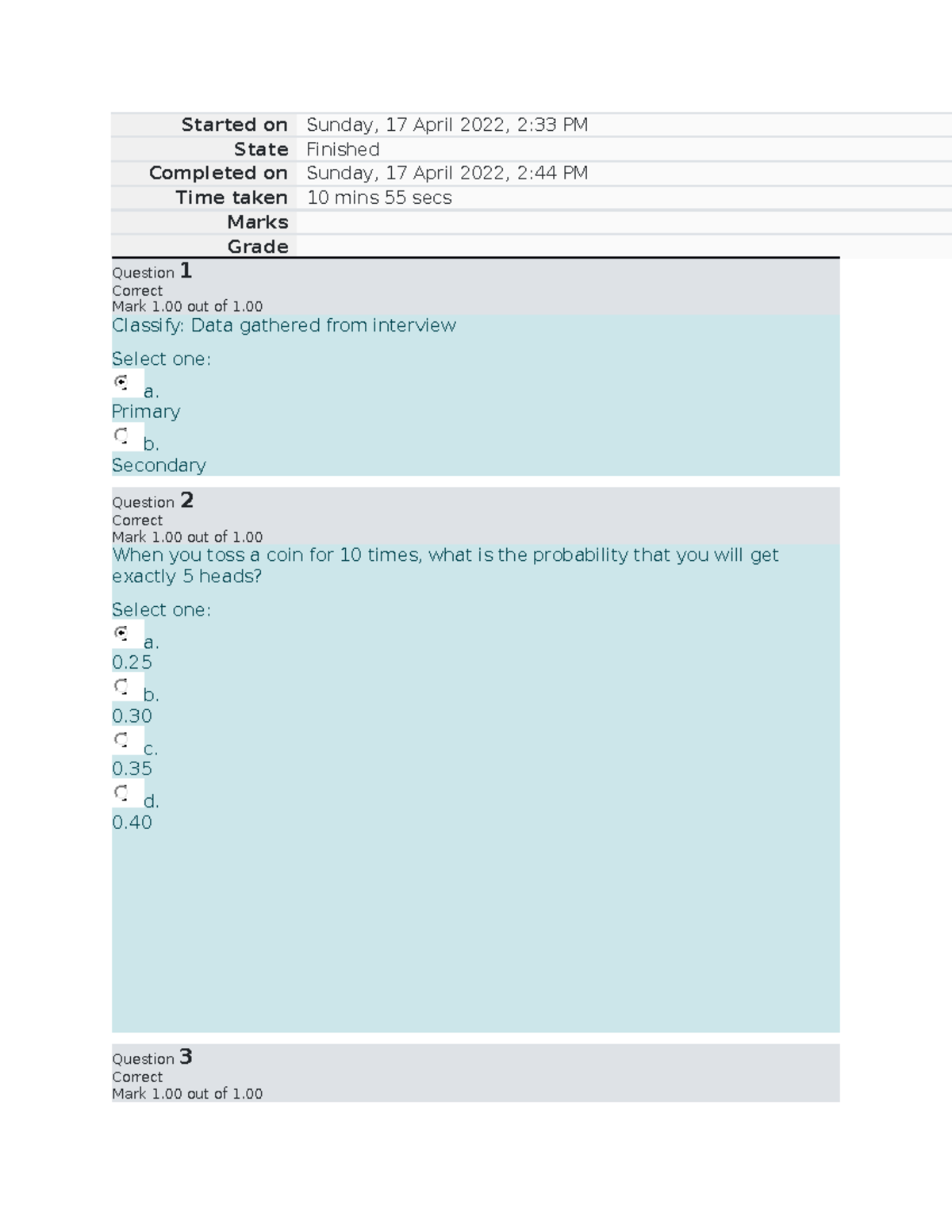MATH6201 Probability and Statistics Final Exam Questions & Answers ...