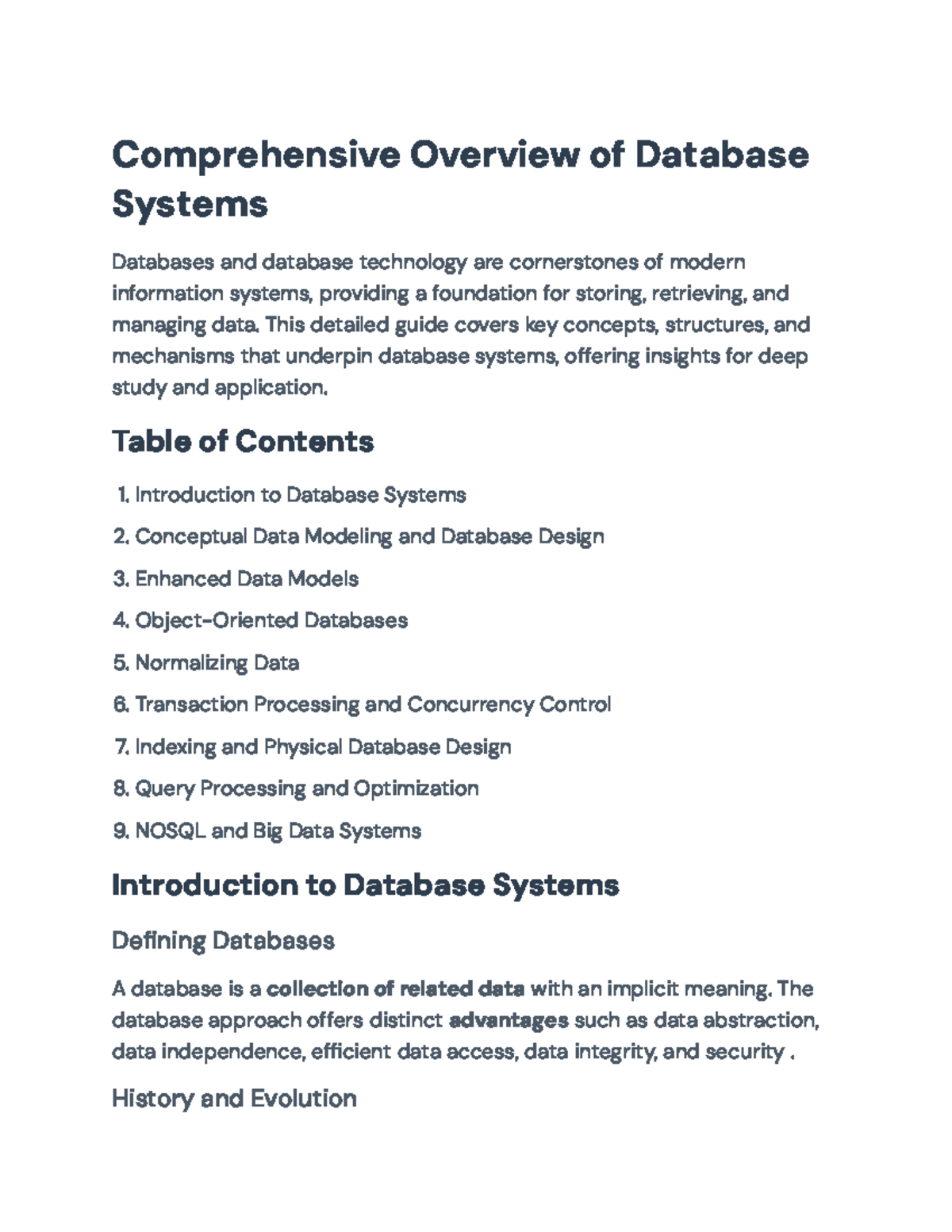 Comprehensive Guide to Database Systems: Concepts and Applications ...
