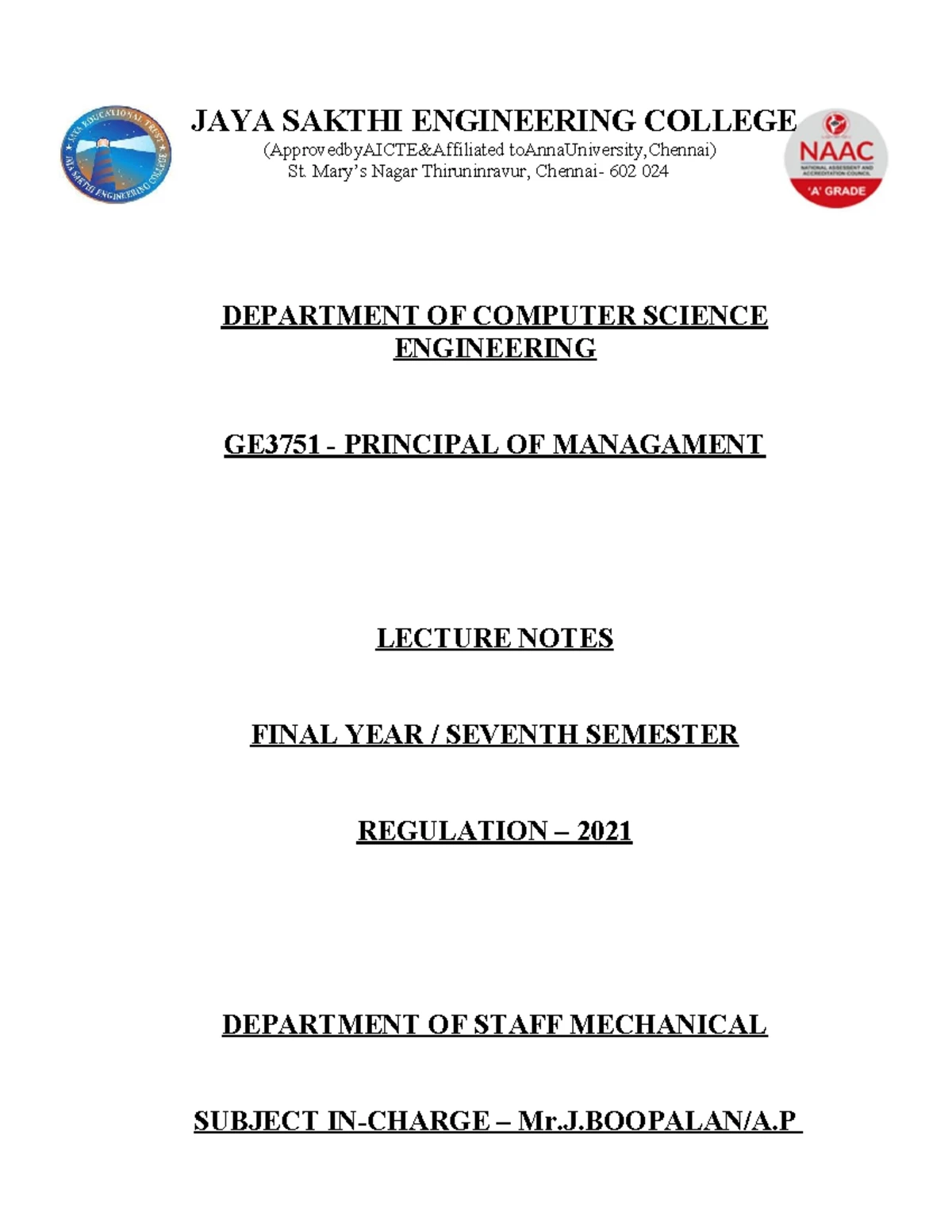 Pom pdf 1008241155013 - Pom information questions - UNIT I INTRODUCTION ...