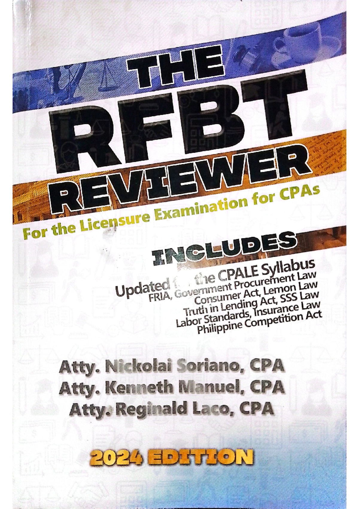 RFBT Reviewer for CPA Licensure Exam: Updated Referencing 2024 - Document Preview