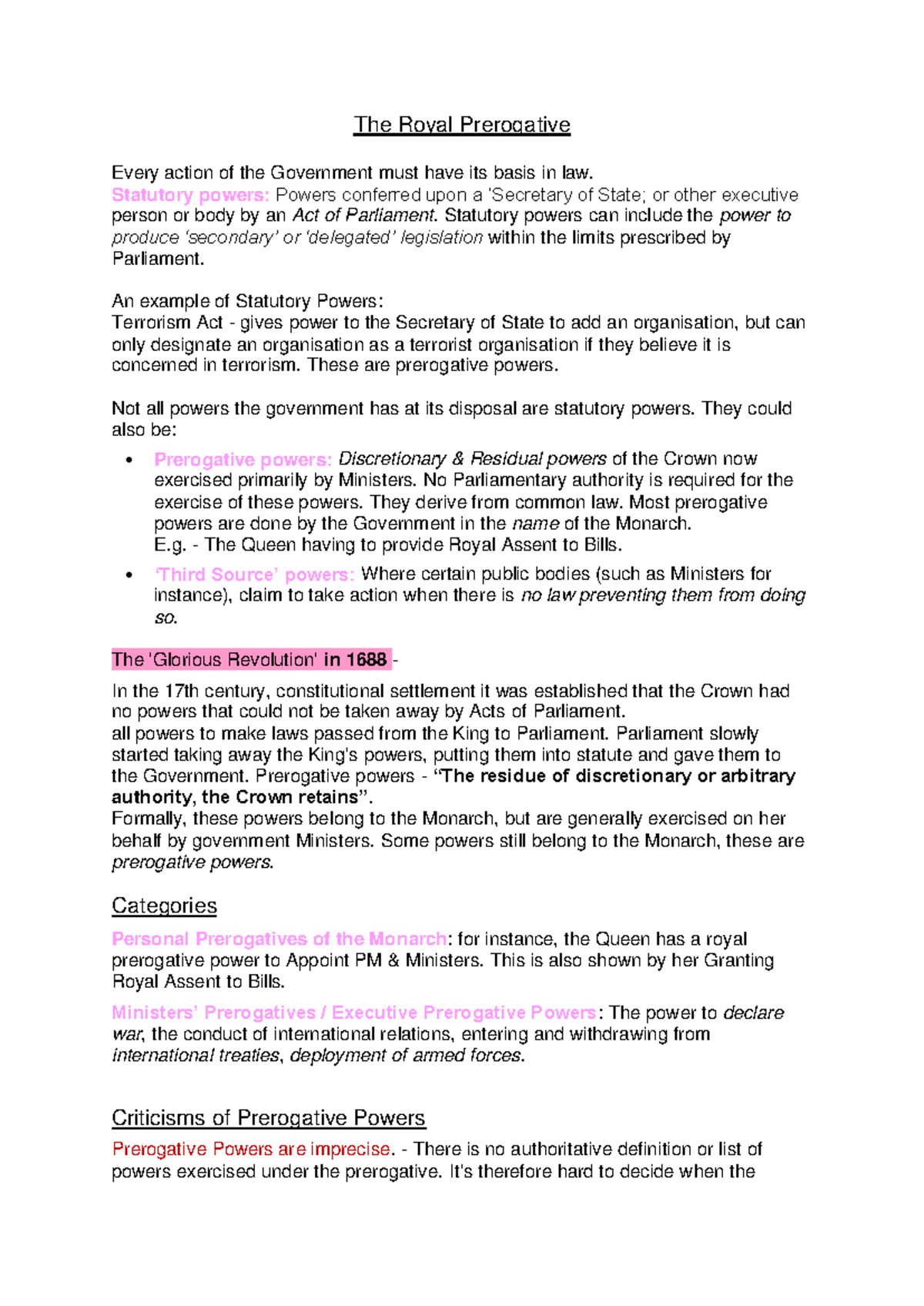 The Royal Prerogative 4 - Warning: TT: undefined function: 32 The Royal ...