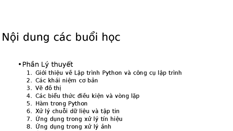 B5: Hàm trong Python - Nội dung và Ứng dụng - Studocu