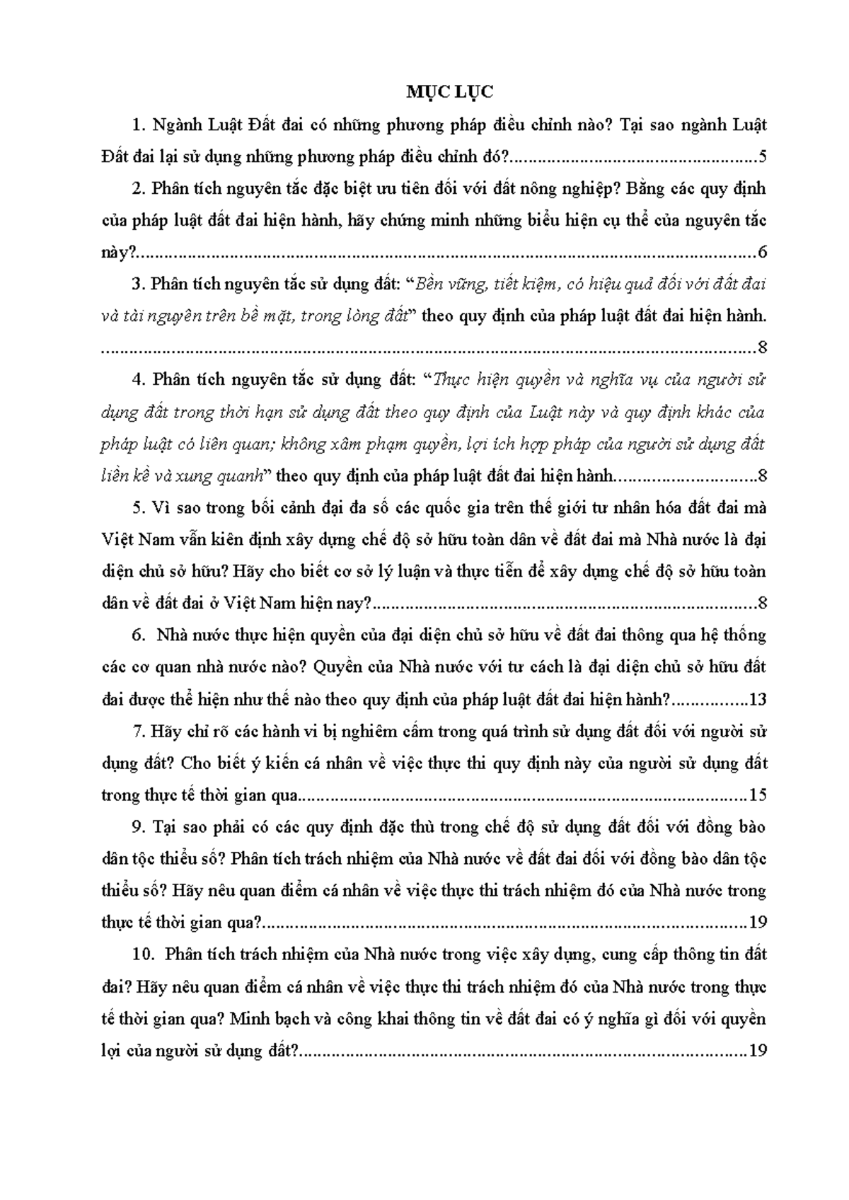 Ôn Tập Luật Đất Đai 2024: Phân Tích và Quy Định Cơ Bản - Document Preview