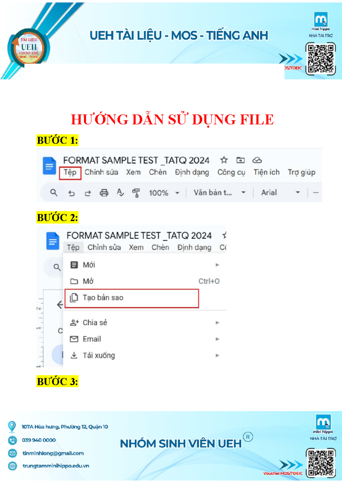 HƯỚNG DẪN SỬ DỤNG FILE TATQ 2024: PHÂN TÍCH KẾT QUẢ KINH DOANH - Studocu