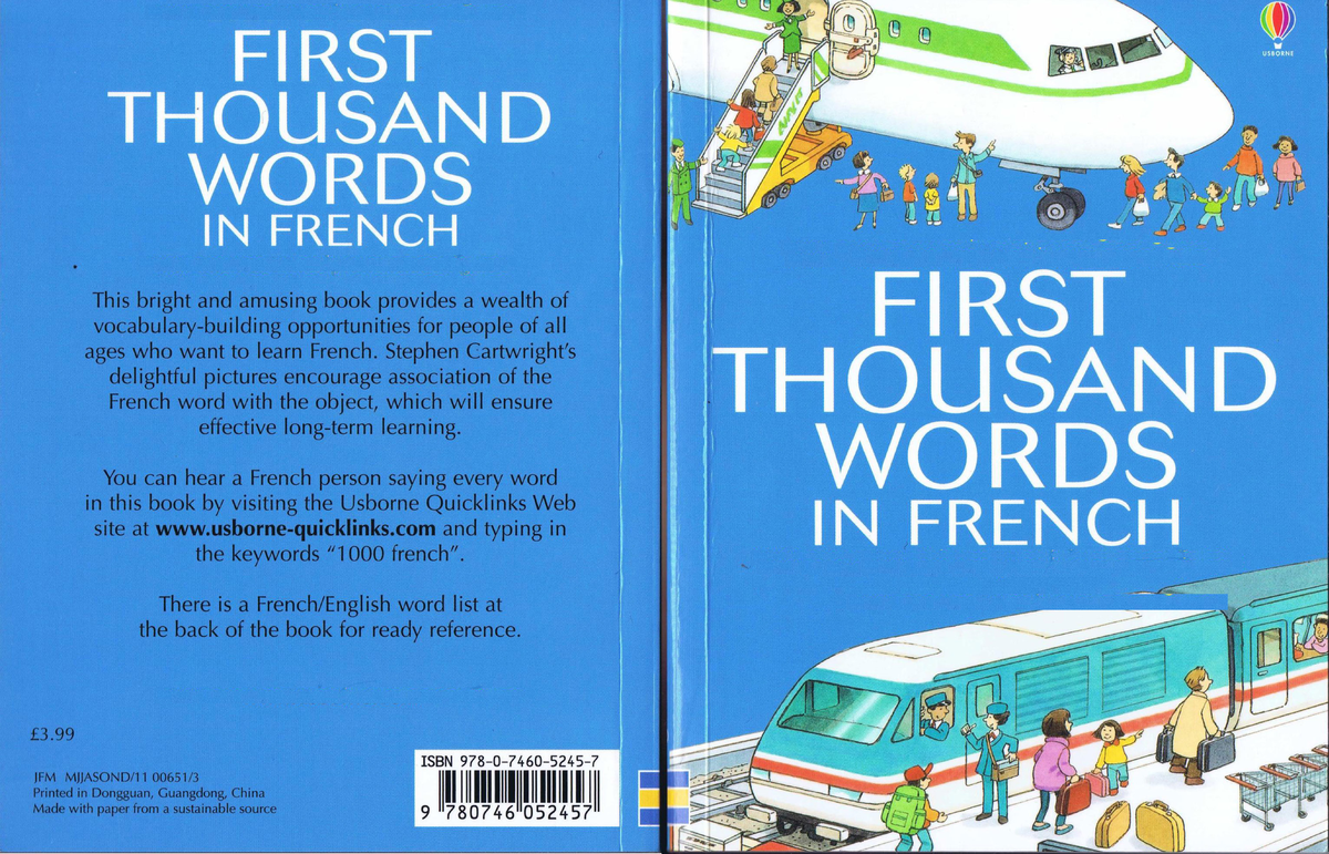 First Thousand Words In French - Tiếng Pháp Aurore - FIRST USBORNE ...