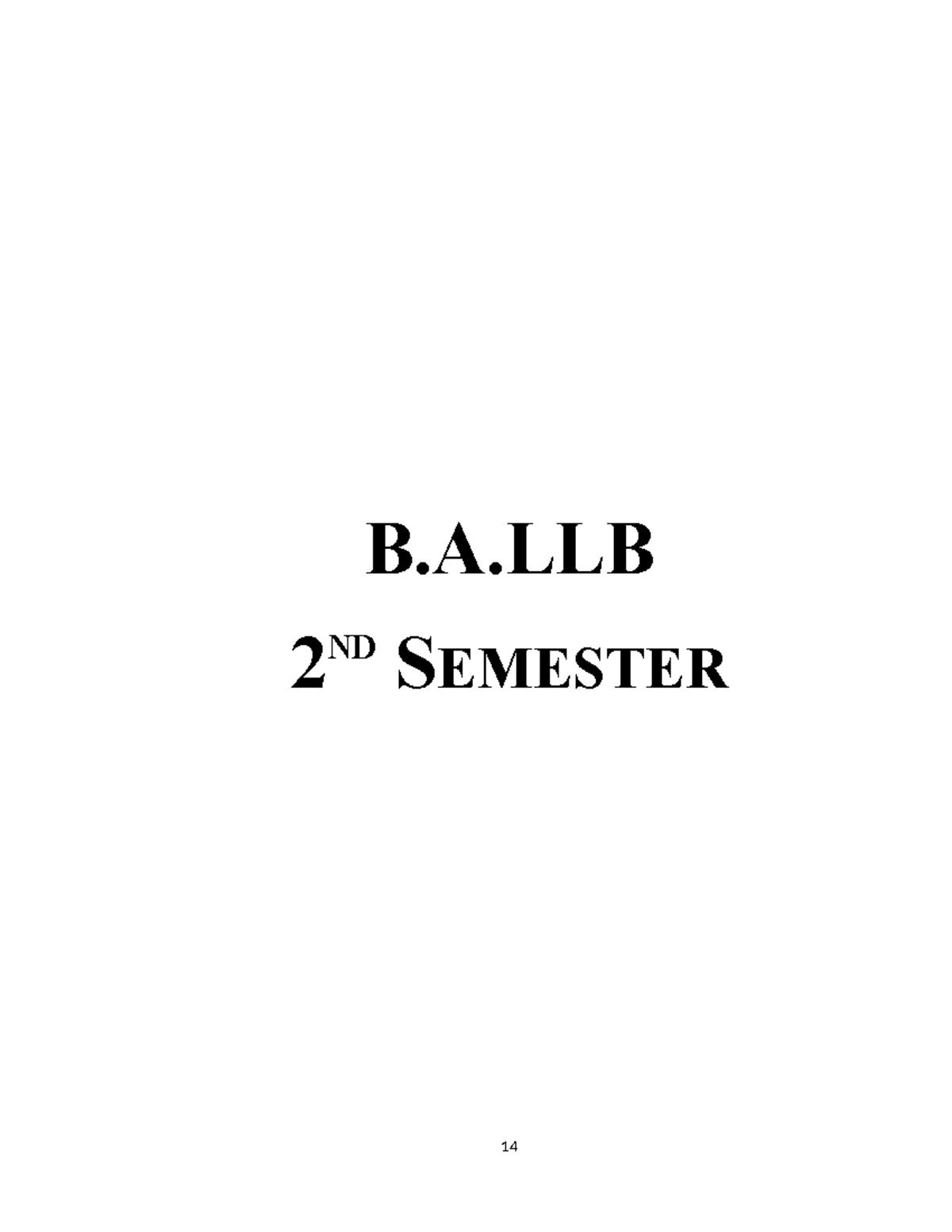 5 - BALLB 1st and 2nd semester Syllabus - B.A 2 ND SEMESTER English ...
