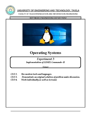 OS lab 05 - Shell programming and command line arguments in Linux - Studocu