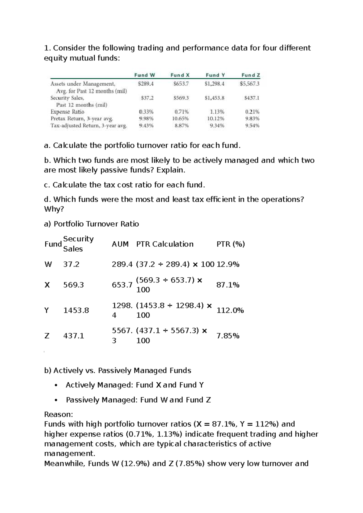 Portfolio Analysis and Management: Equity Funds Performance (PORT ...