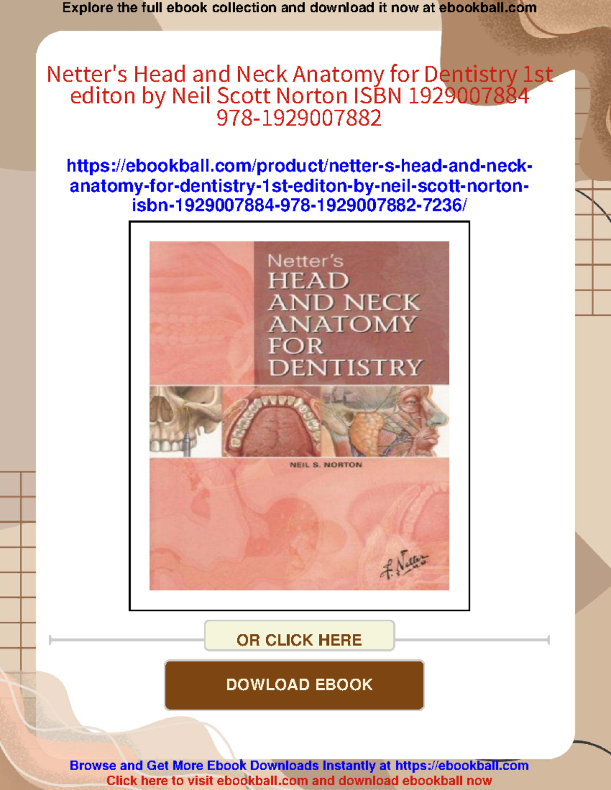 Head and Neck Anatomy for Dentistry: A Comprehensive Guide (4918) - Studocu