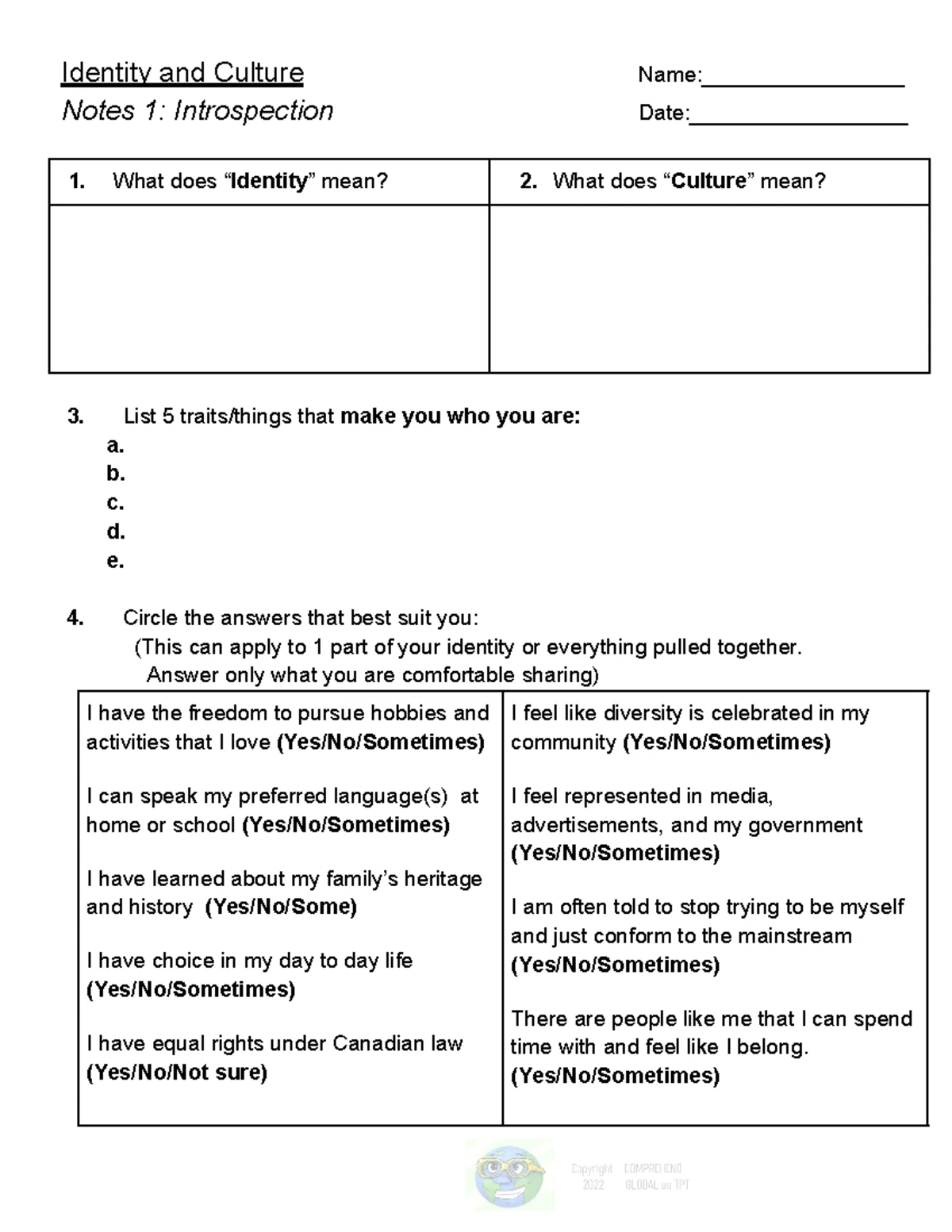 FNMI - Unit 1 - L3 - Diversity as National Identity Activity Guide ...
