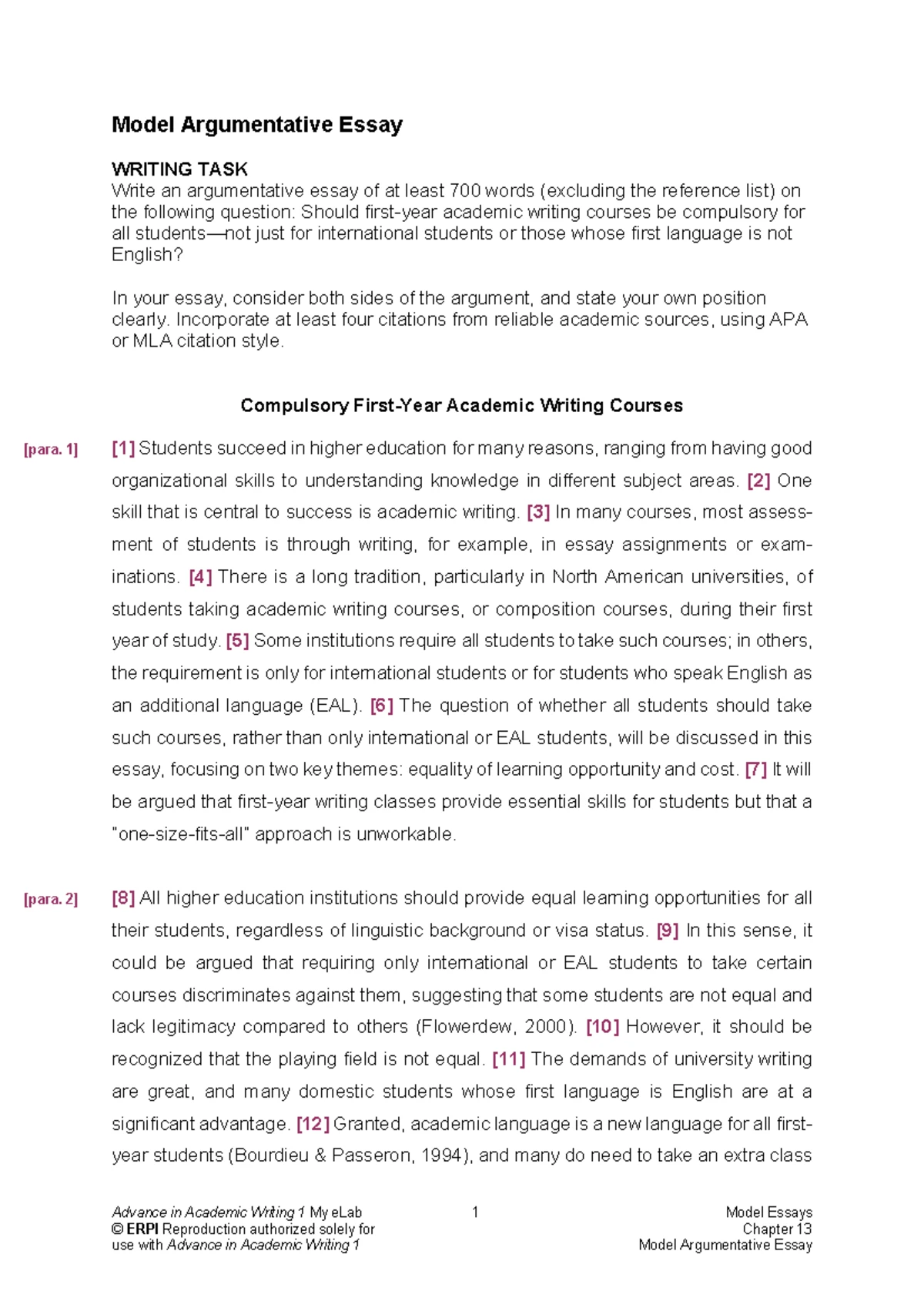 ENG 105 Formal Assignment #1: Summary & Reflection Essay Guidelines ...