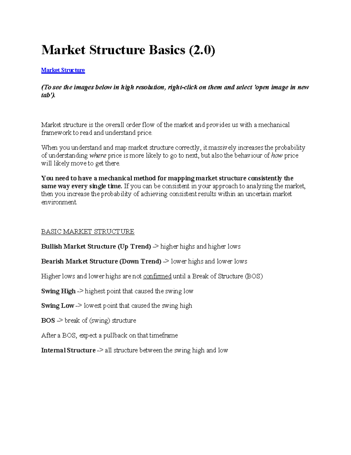 Market Structure Basics (2.0) - Understanding Price Dynamics - Studocu