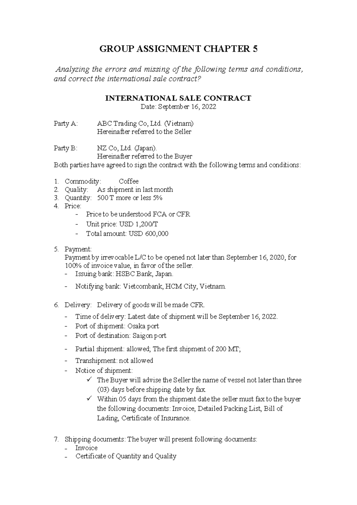 Group Assignment Chapter 5 (K46.IBC04) - GROUP ASSIGNMENT CHAPTER 5 ...