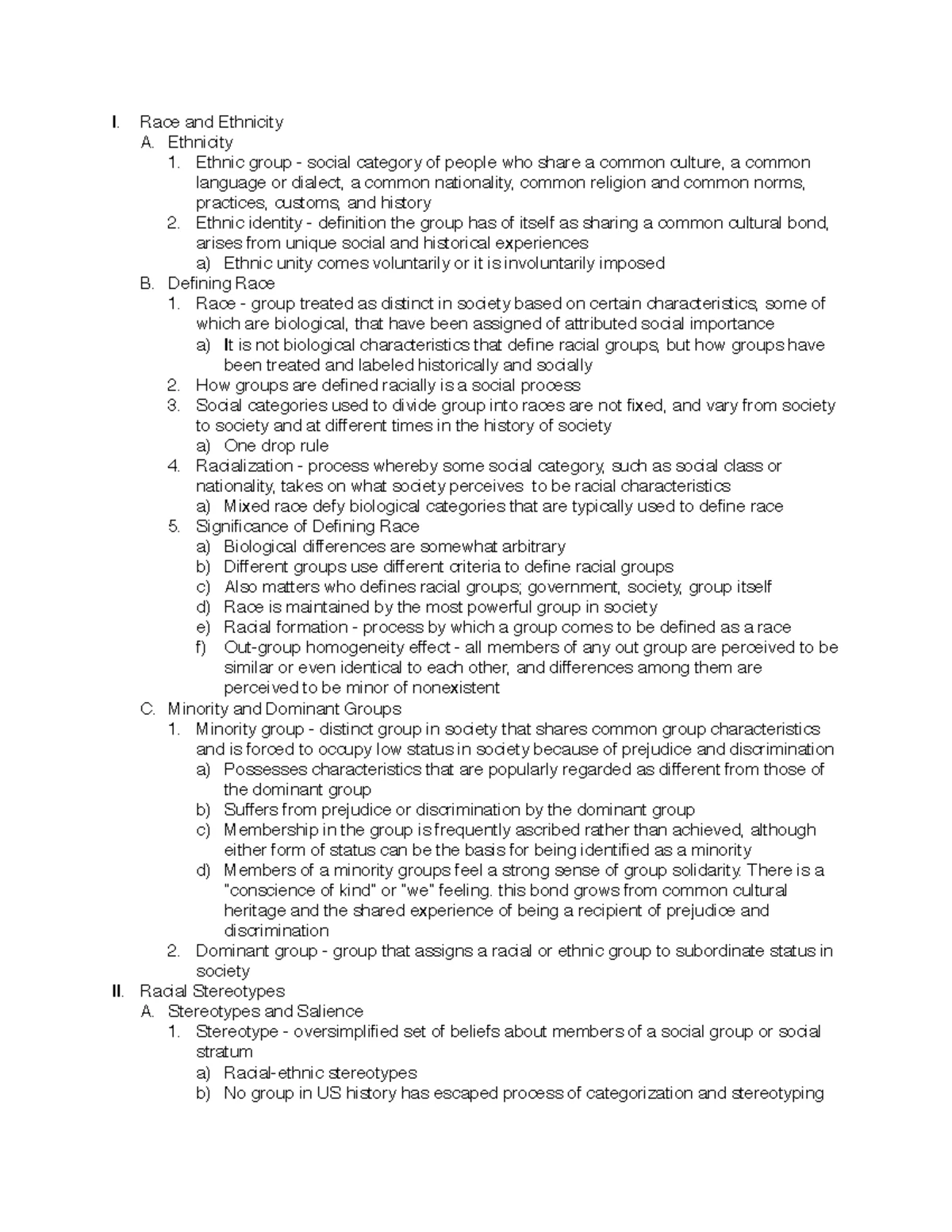 Socioligy Exam 1 Study Guide - CHAPTER 1 — Sociology: A Unique Way to ...