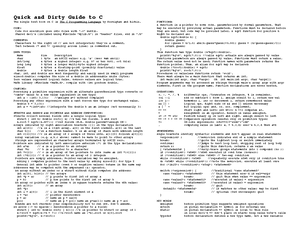 Cpp Quick Ref - hello - C++ QUICK REFERENCE PREPROCESSOR // Comment to ...