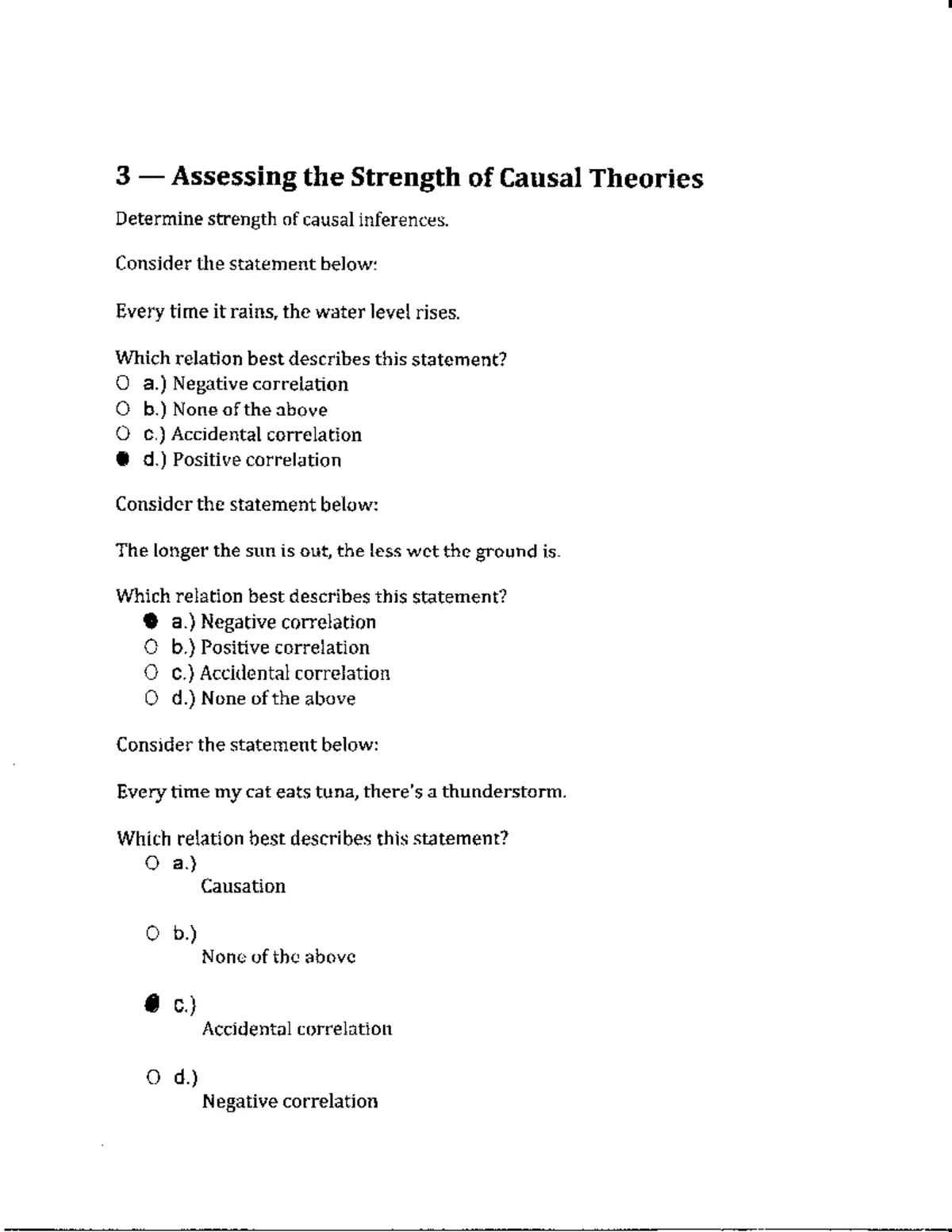 Phil1005 unit 4 practice milestone - a.) It is reasoning about what ...