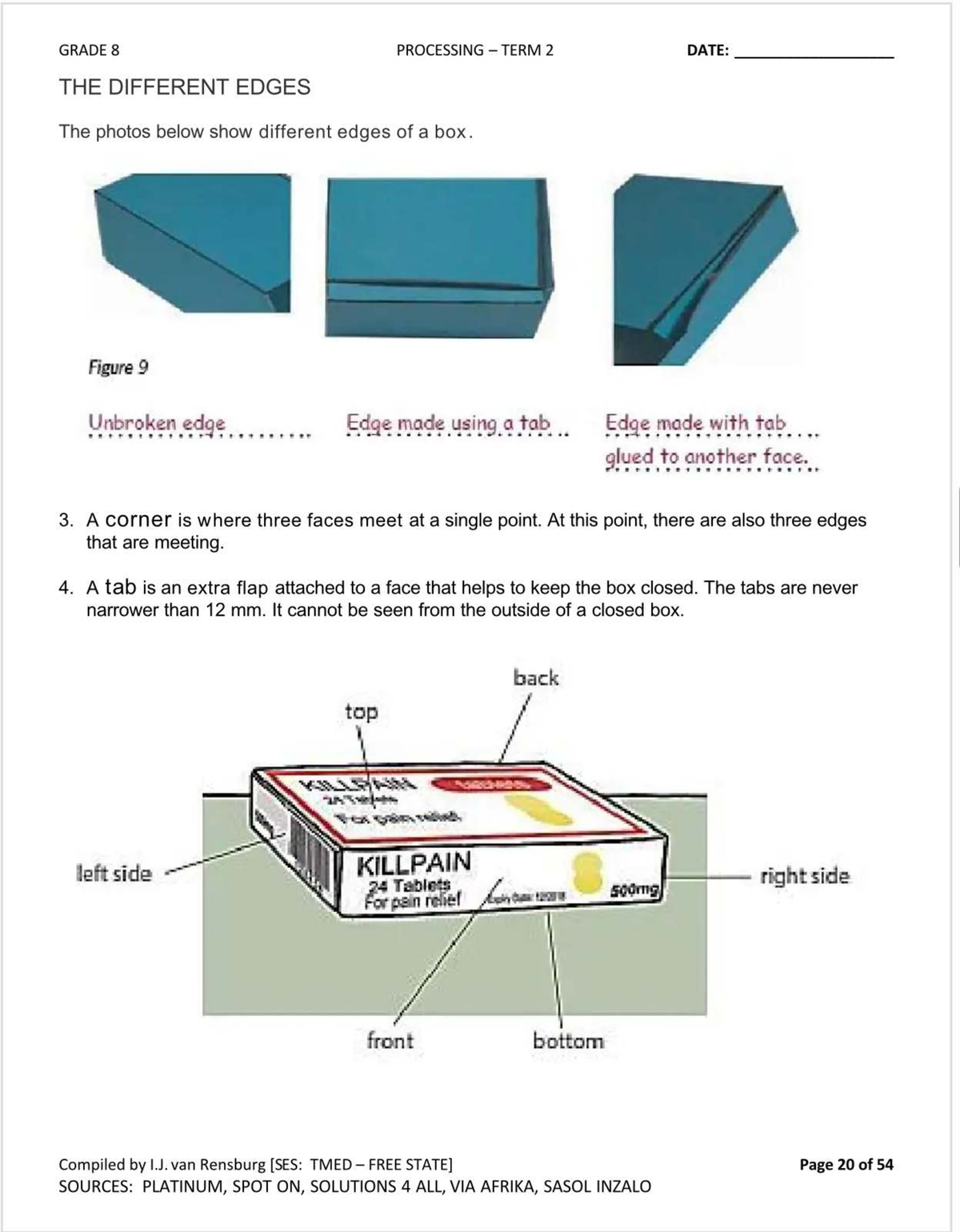 GRADE 8 PROCESSING TERM 2: UNDERSTANDING PACKAGING AND ITS IMPACT - Studocu