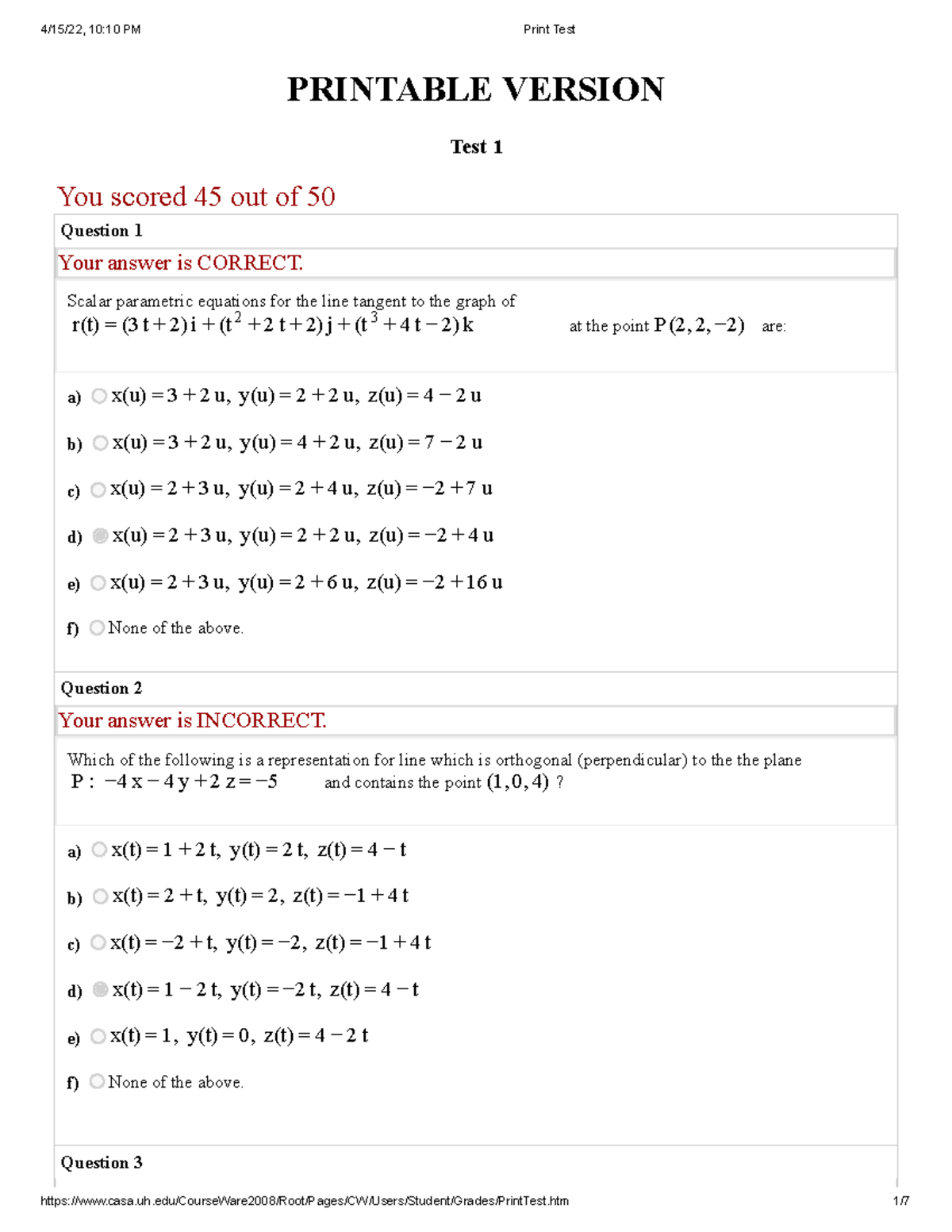 Exam 1 (MATH 101) Spring 2022 - Printable Version Test 1 - Studocu