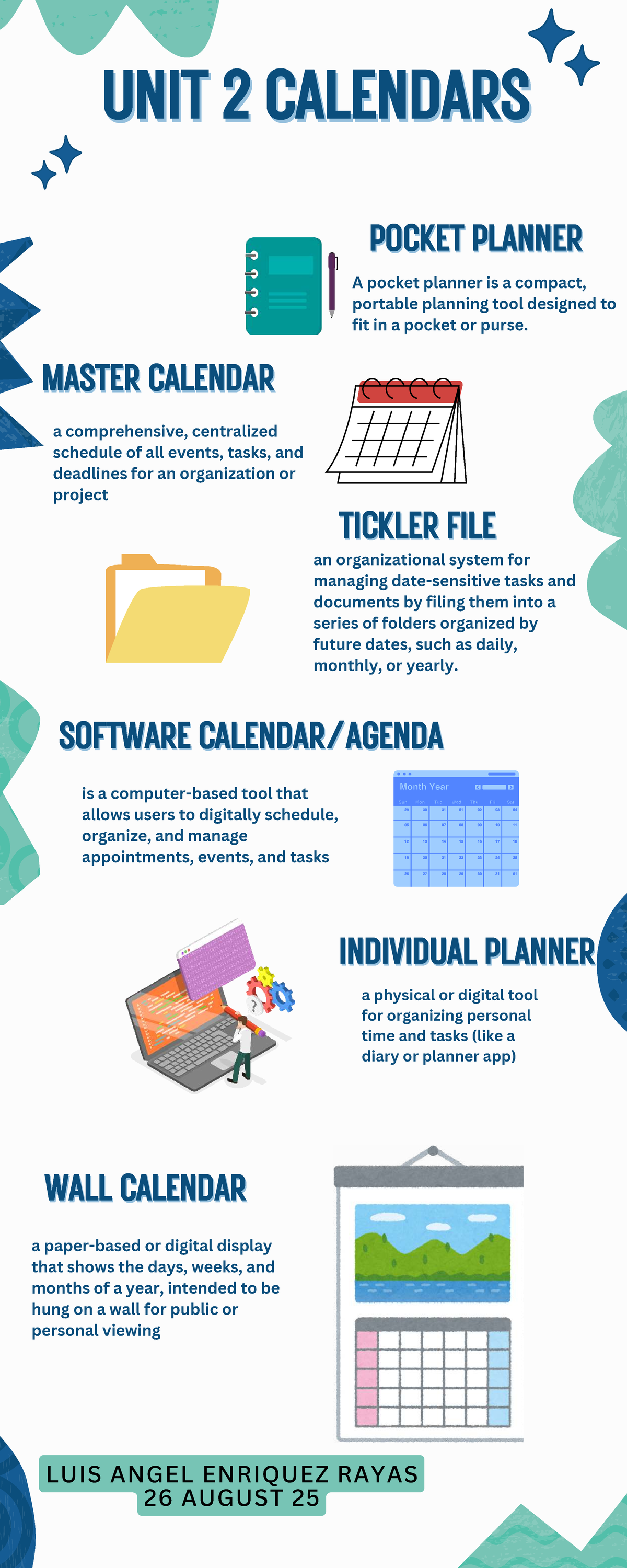 UNIT 2: CALENDARS & PLANNING TOOLS OVERVIEW - Studocu