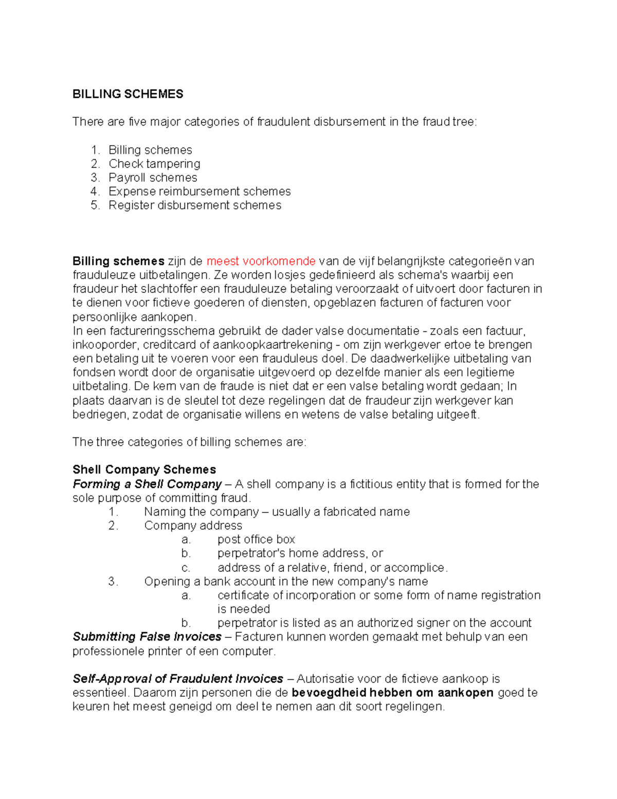 4. Billing Schemes: Understanding Fraudulent Disbursement Types ...