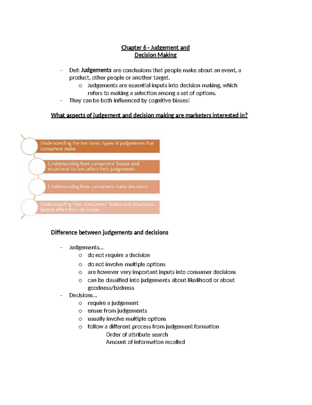Chapter 6 - Group Two - Assignment - Chapter 6 - Judgement and Decision ...