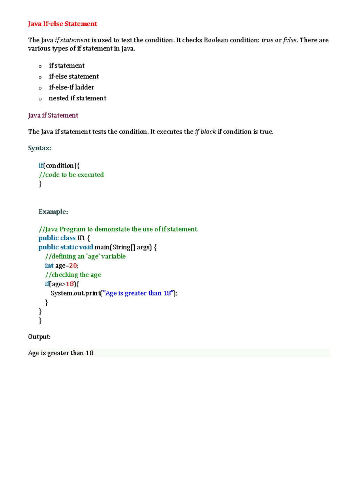 Java Programming Concepts: If Statements, Loops, and Control Structures ...
