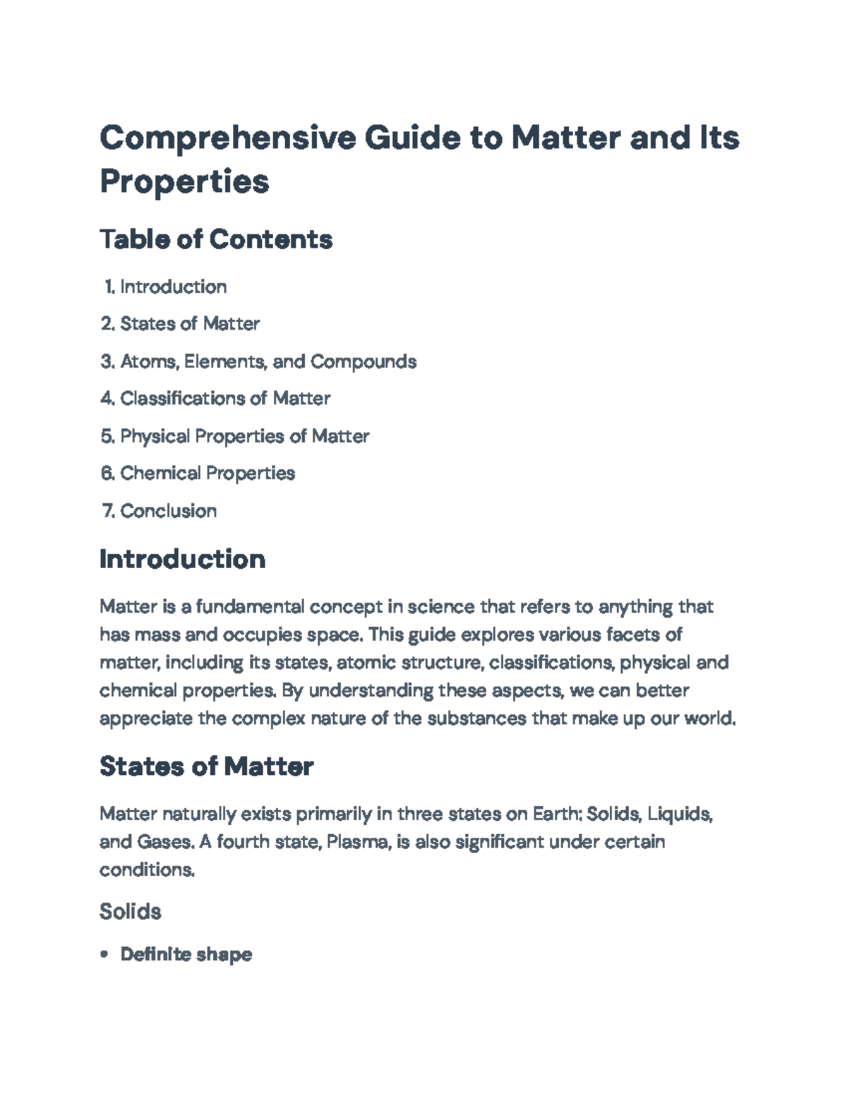 Comprehensive Guide to Matter: Properties and Classifications ...