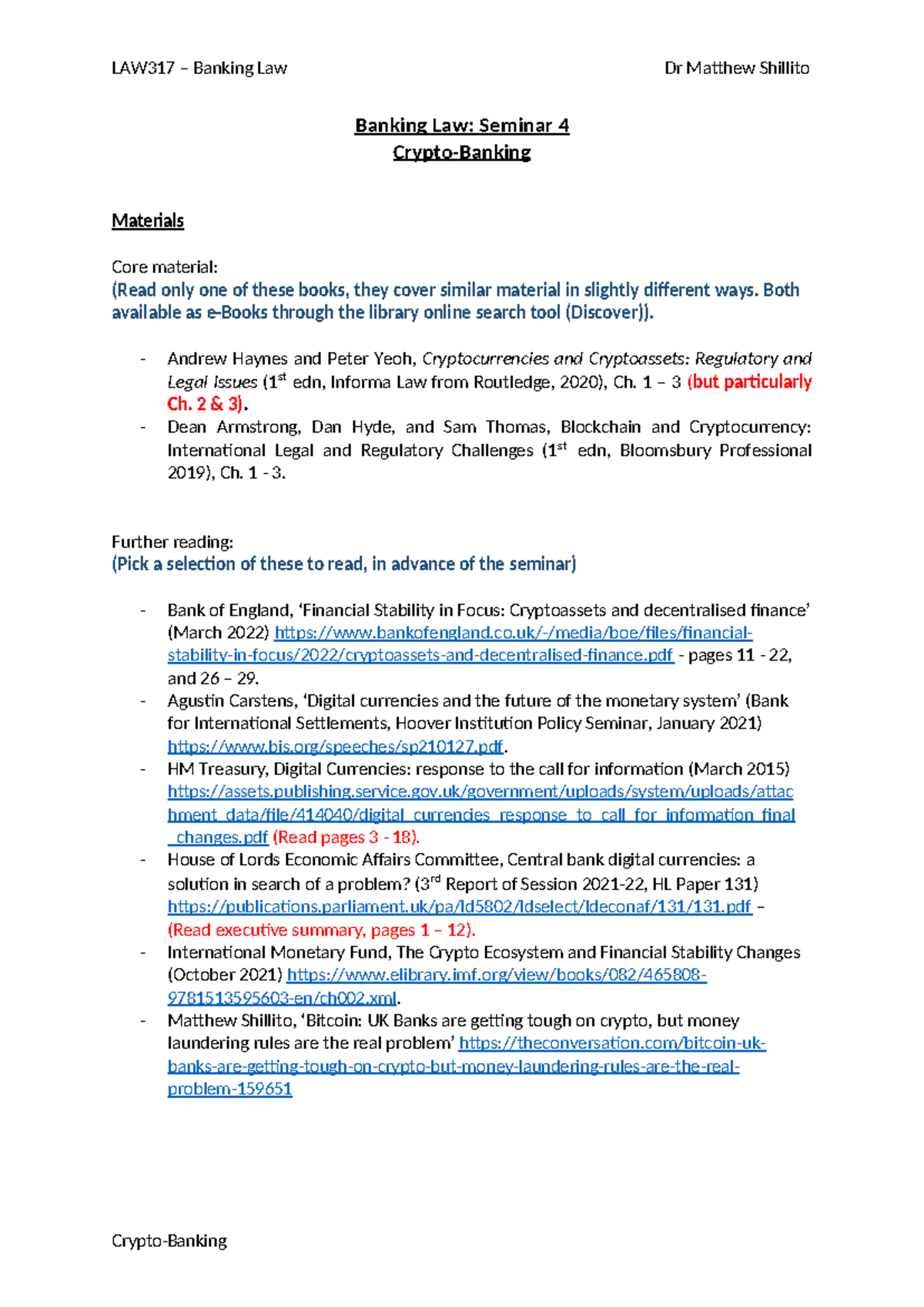 UK Banking Law Blog Post 2: Is Ringfencing Essential or Obsolete? - Studocu