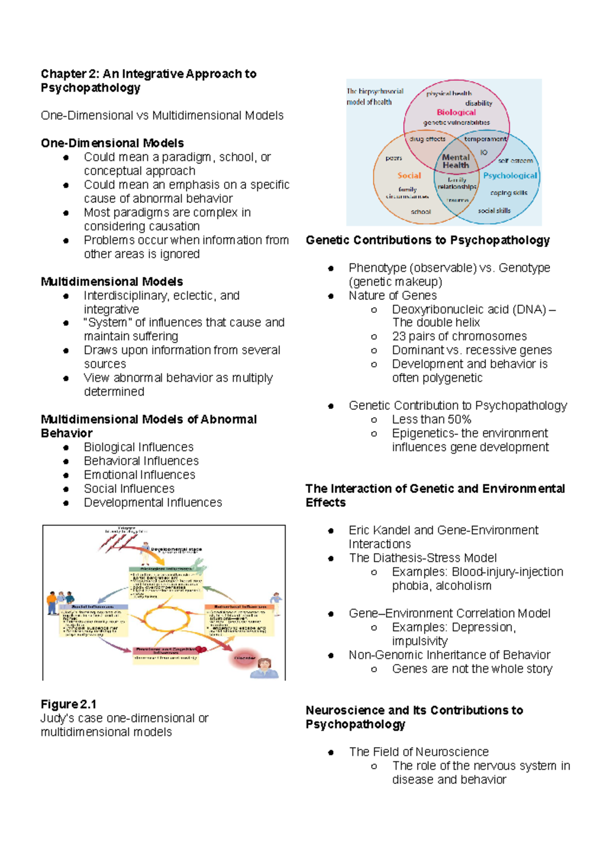 Chapter 2: Multidimensional Approaches in Psychopathology Analysis ...