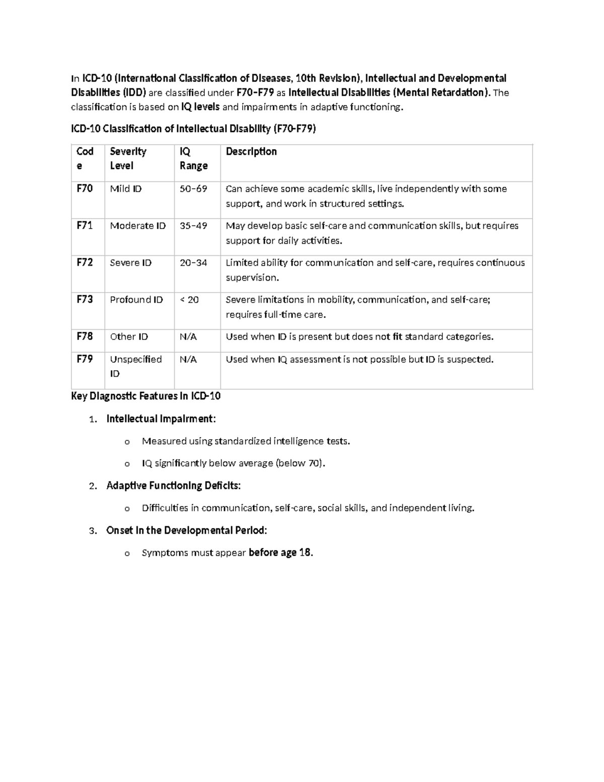 UNIT 4 - PGDRP: Understanding Intellectual and Developmental ...
