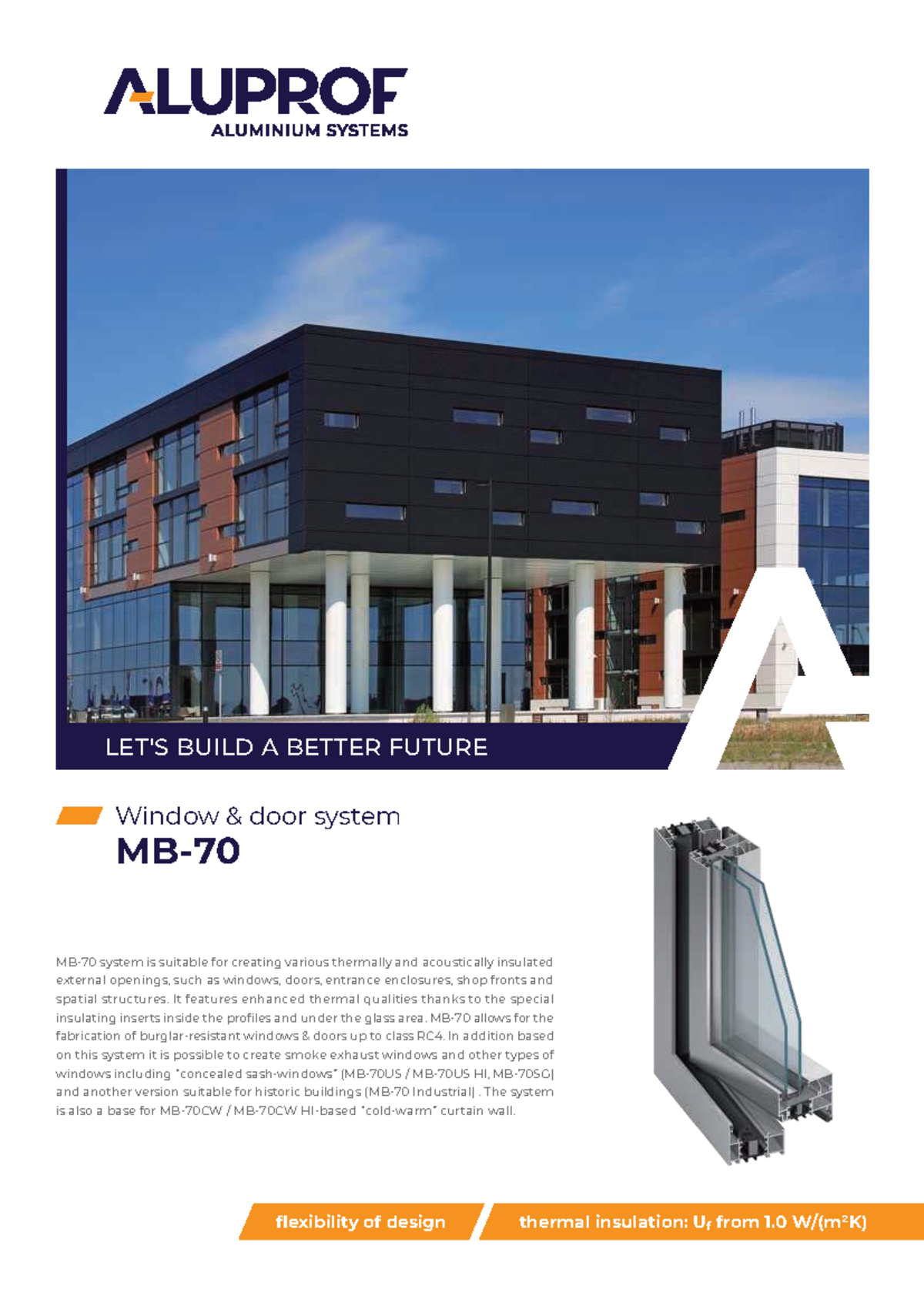 MB-70 A3 EN - Window Door System Features and Specifications - Studocu