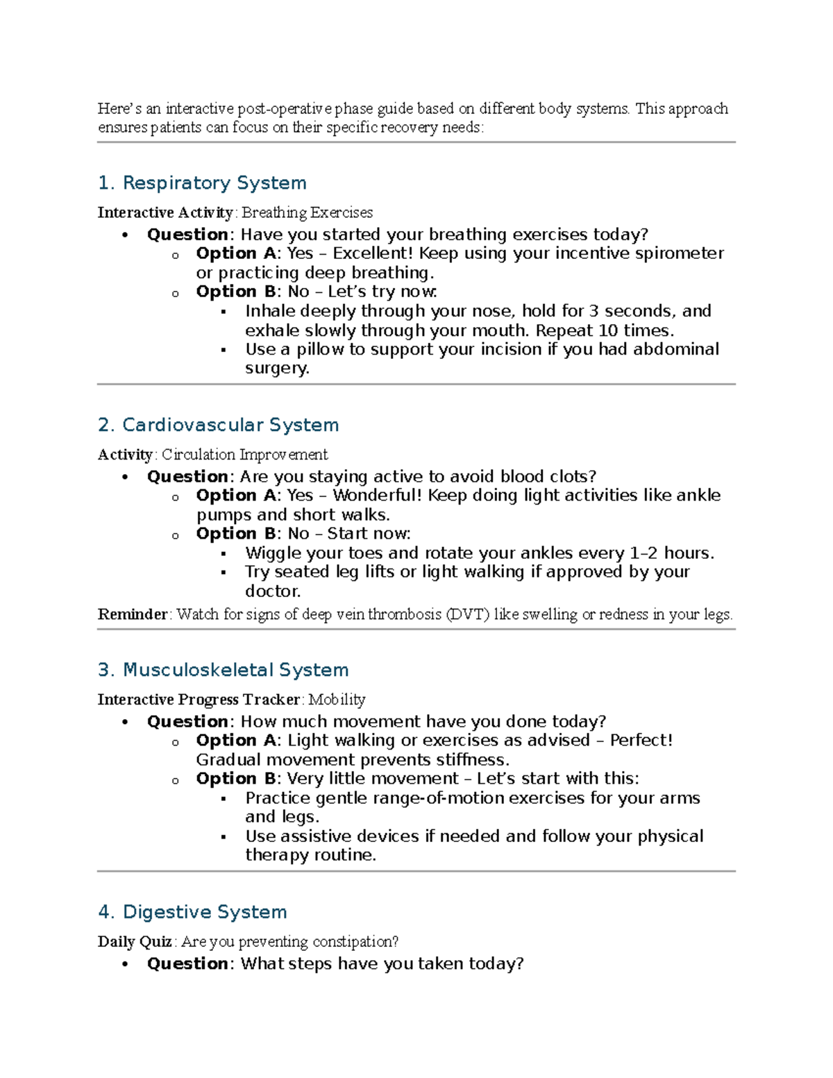 Interactive Phase Guide for Perioperative Nursing: Body Systems Focus ...