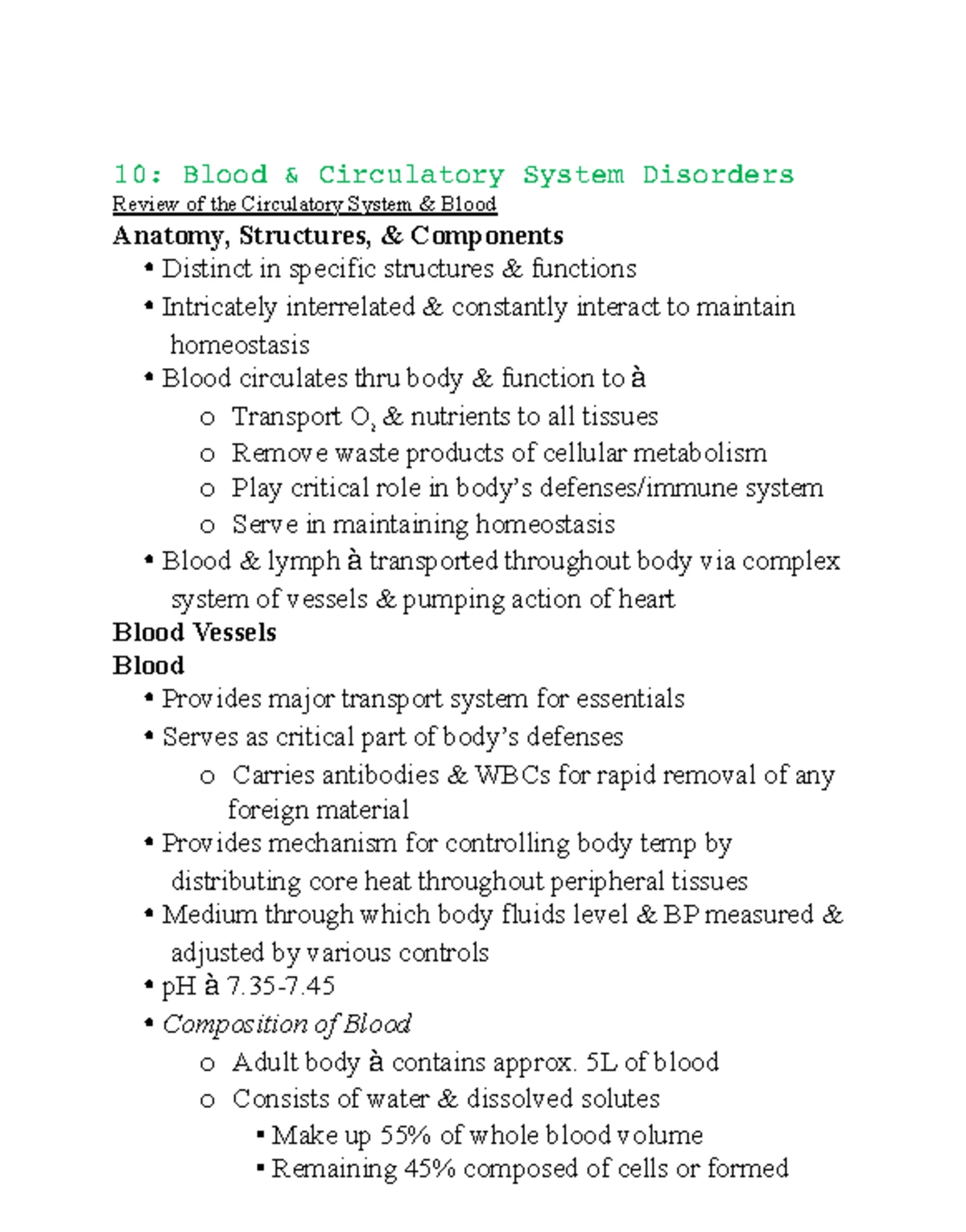 Comprehensive Overview of the Cardiovascular System (BIO 101 ...