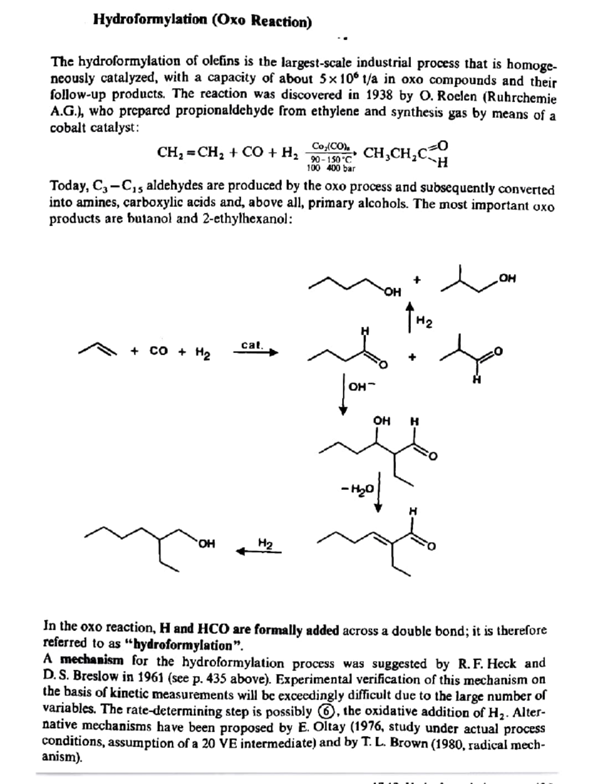Hydroformylation: Mechanisms, Applications, and Challenges in C-Cis ...