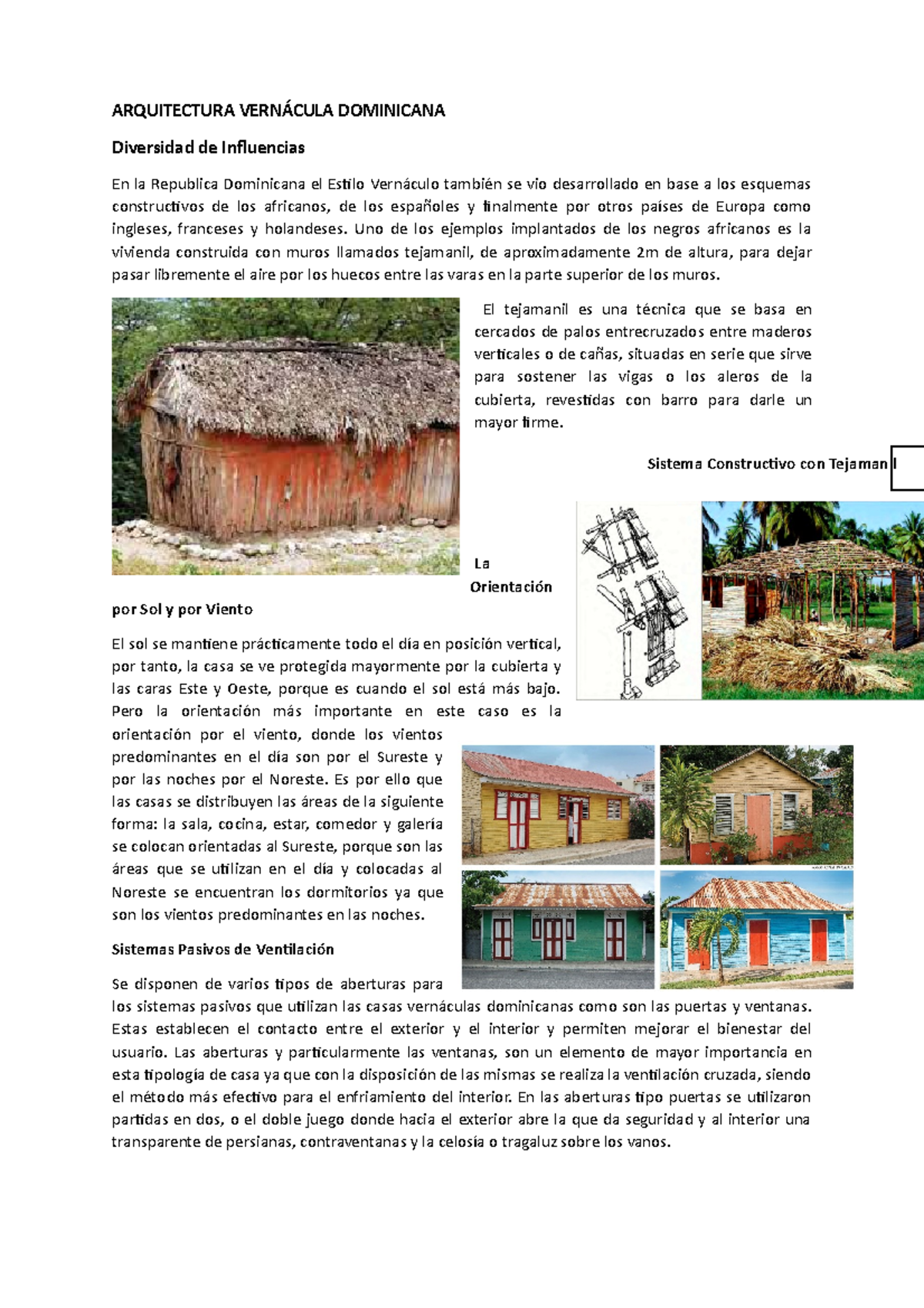 Estilo Vernáculo en la Arquitectura Dominicana: Influencias y Sistemas ...