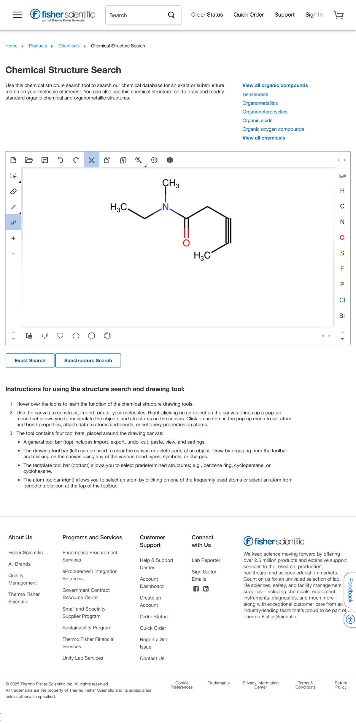 Fisher Scientific Chemical Structure Search Tool Overview - Studocu