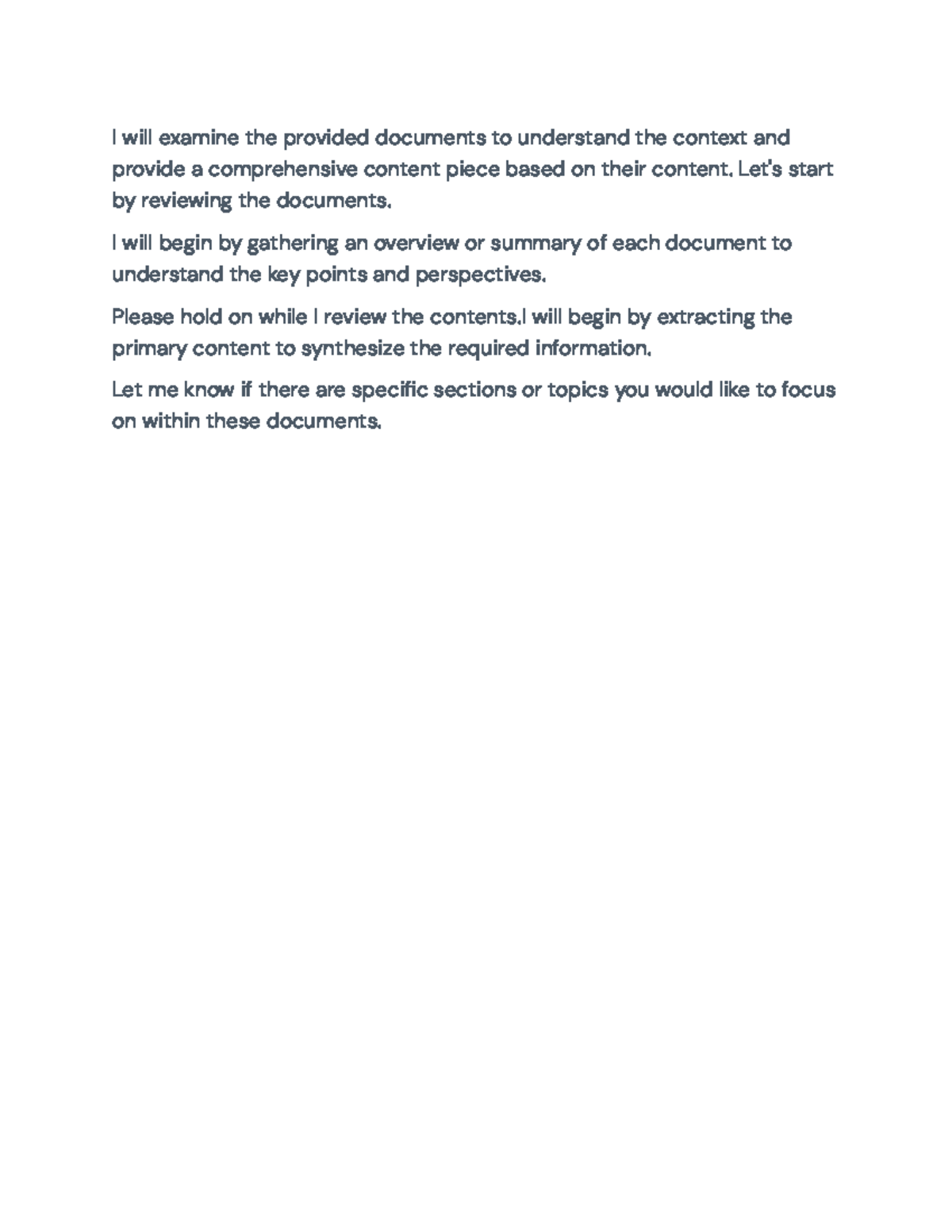 Final Document Review and Synthesis Summary - I will examine the ...