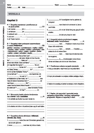 Sprawdzian Z Języka Niemieckiego Klasa 6 Ich Und Du www.studocu.com