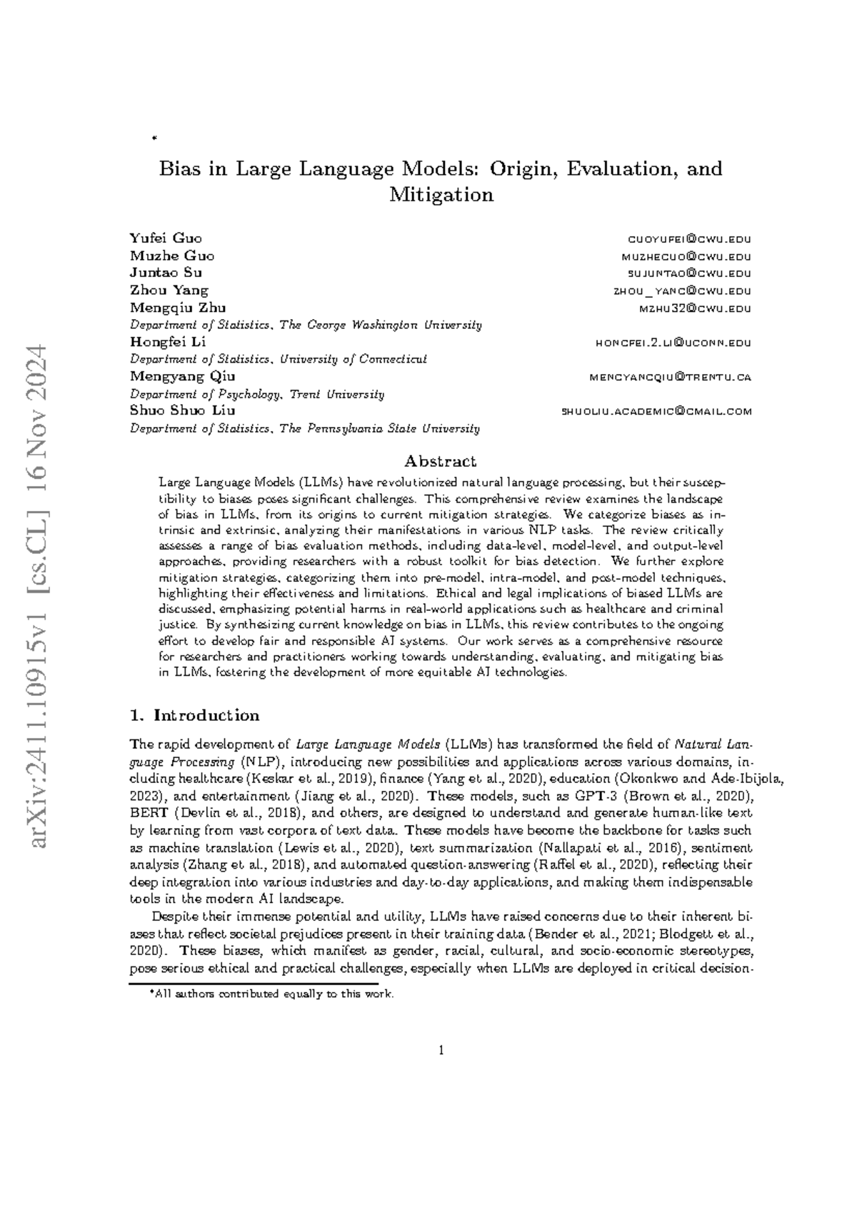 Bias in Large Language Models: Evaluation and Mitigation Strategies ...