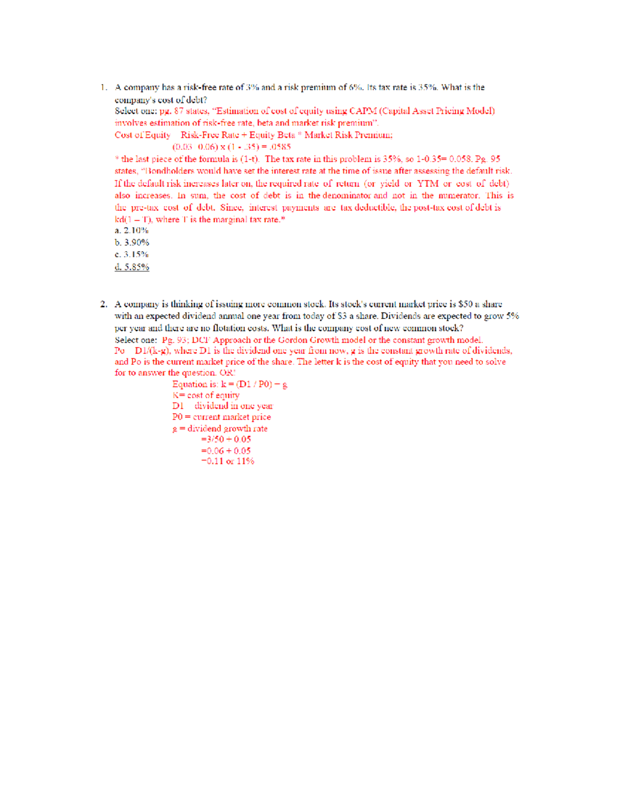 Financial Analysis Insights: Module 3 - Key Concepts and Formulas - Studocu