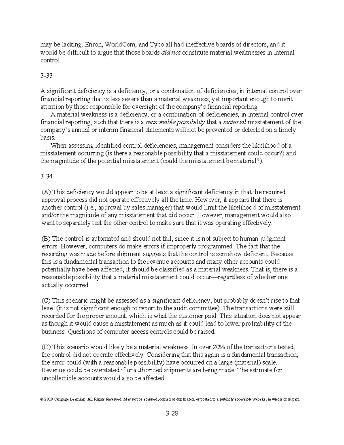 Auditing Internal Control Deficiencies: A Risk-Based Approach (2024 ...