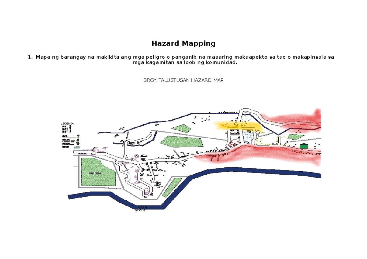 Workshop 3: Hazard Mapping in Brgy. Talustusan Overview and Data - Studocu