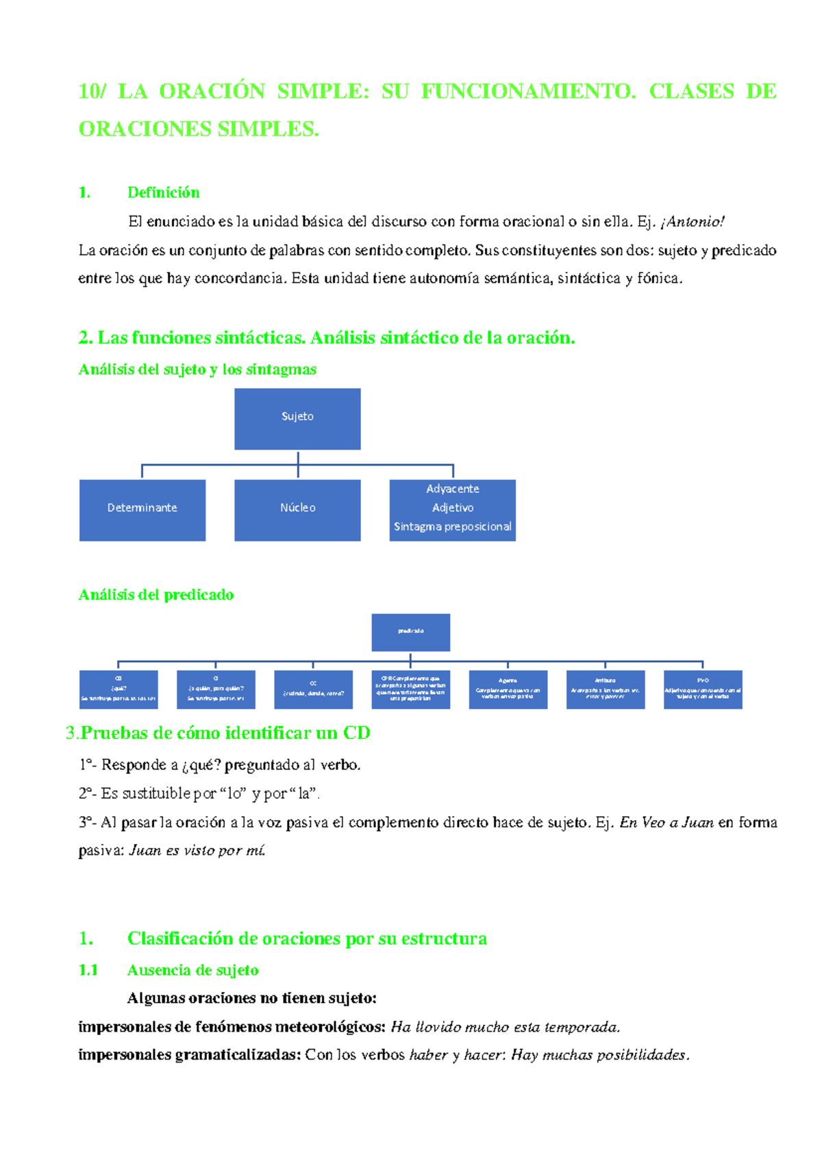 Notas de Lengua Castellana (Parte 2) - Estructura y Análisis de la ...