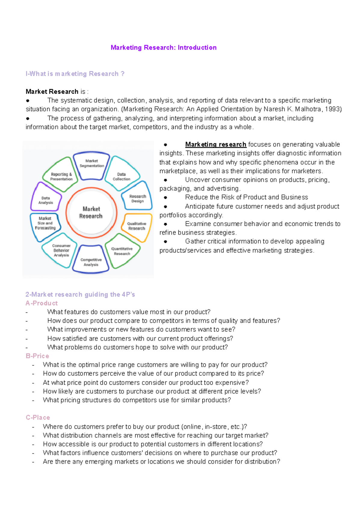 Marketing Research Introduction - Marketing Research: Introduction I ...