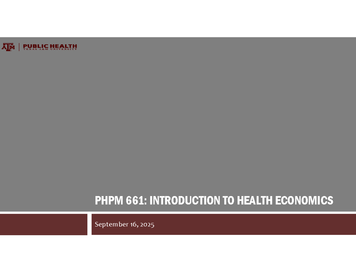 Demand Dynamics in Healthcare Products: Insights from PHPM 661 - Studocu