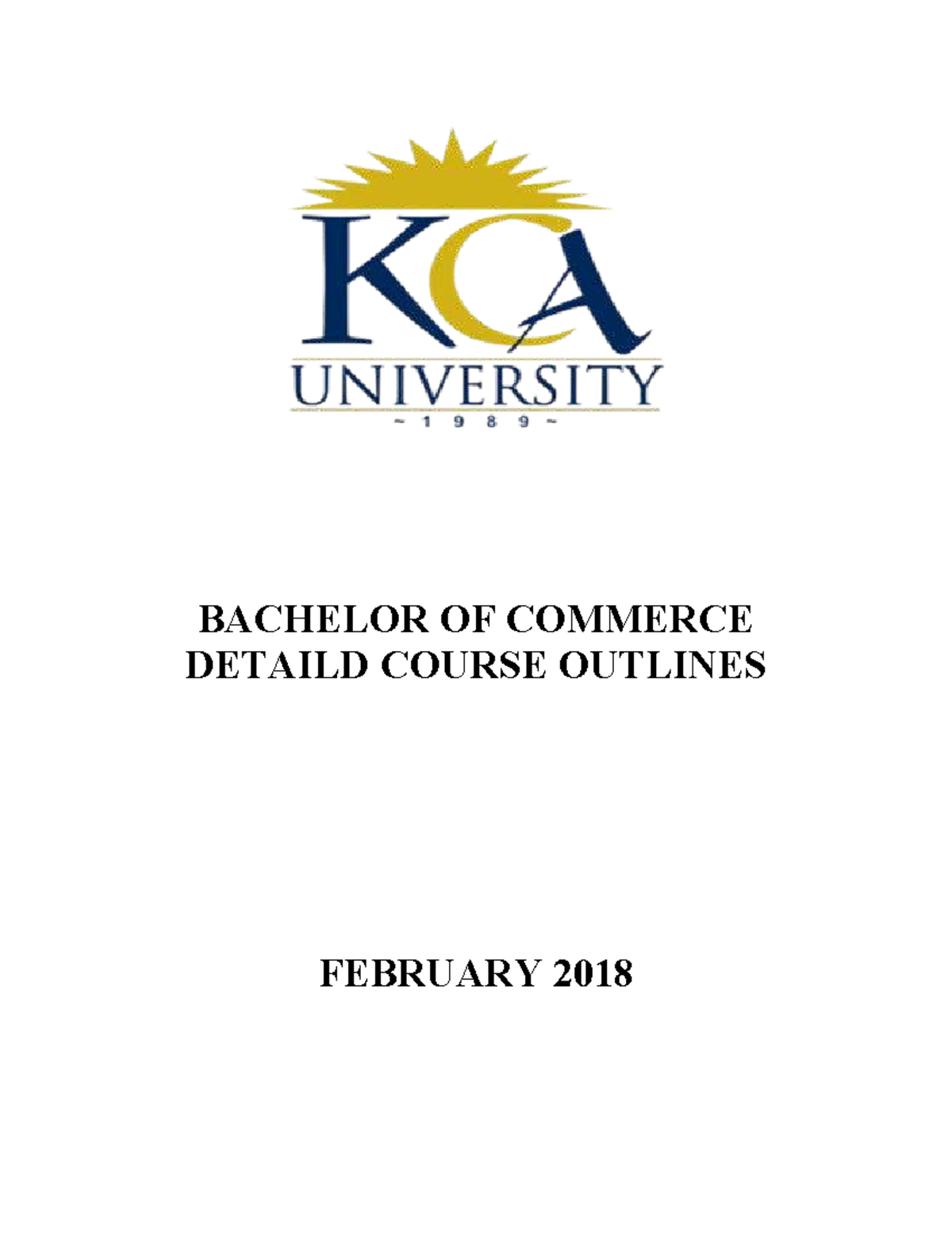 BCOM 2018: Detailed Course Outlines for Business Law & Accounting - Studocu