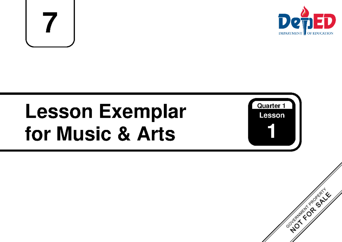 Q1 LE Music and Arts 7 Lesson 1 Exemplar for Weeks 1-2 (SY 2024-2025 ...